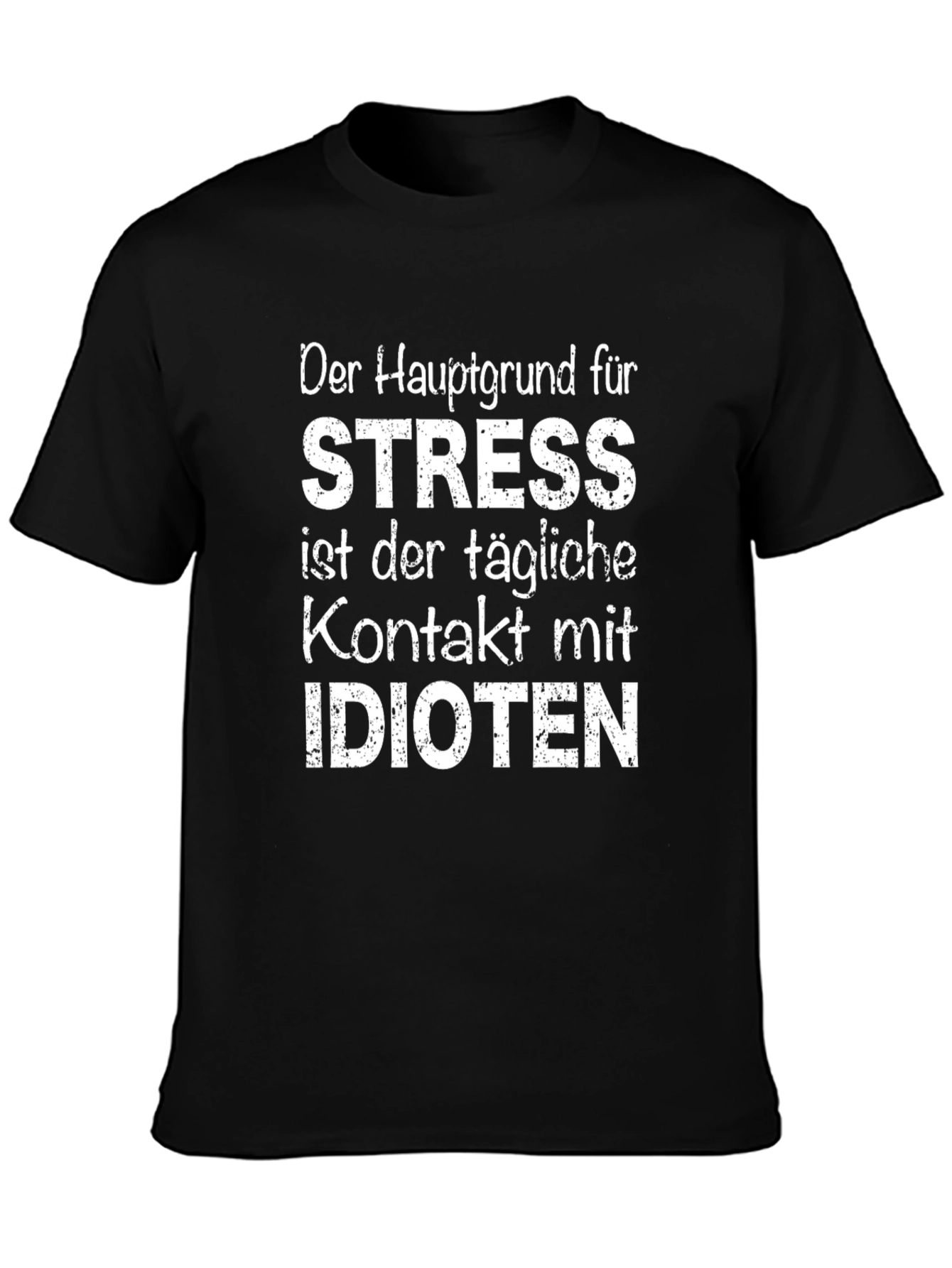 Stress Idioten Graphic Tee - Black T-Shirt