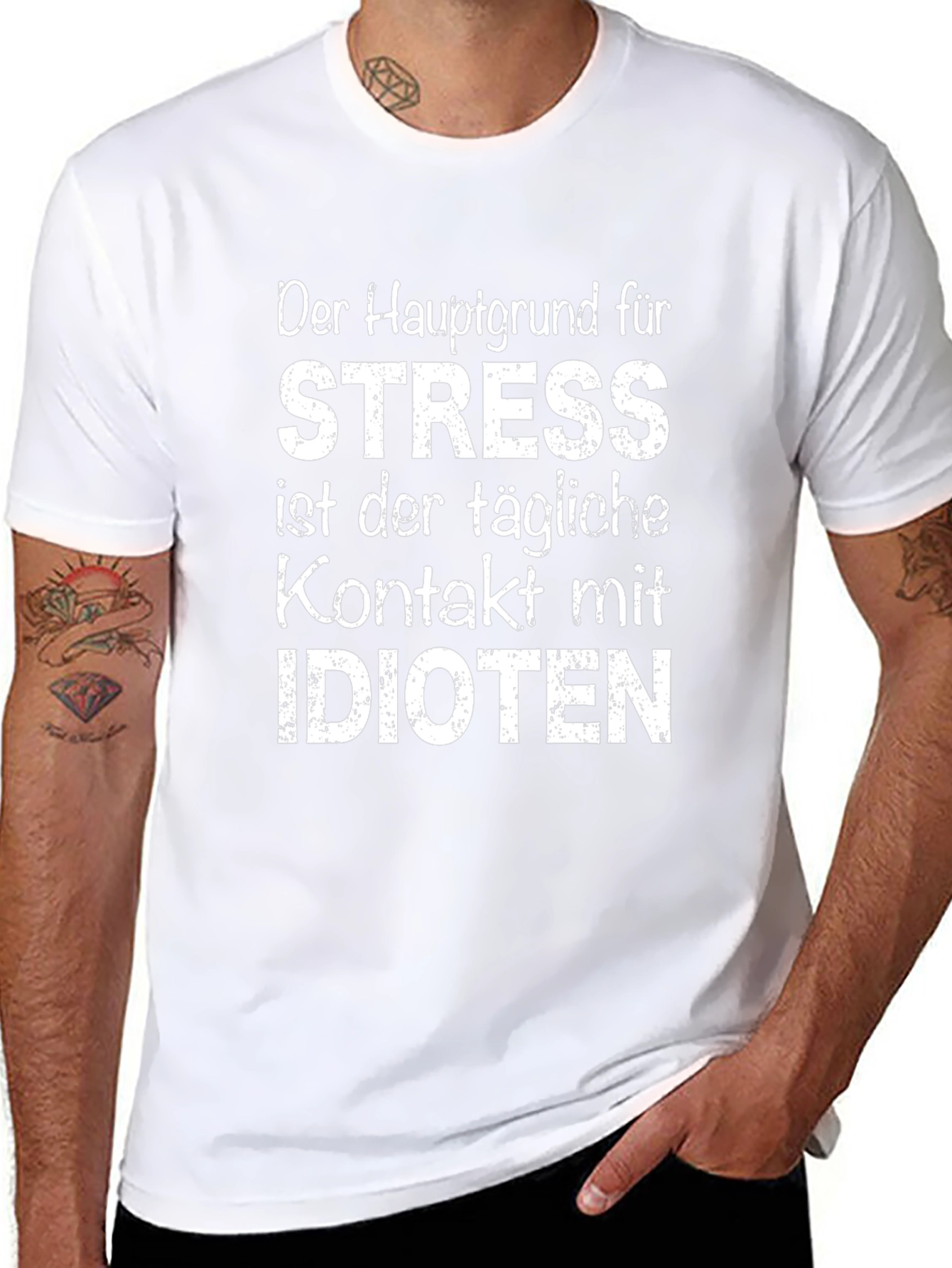 Stress Idioten Graphic Tee - Black T-Shirt