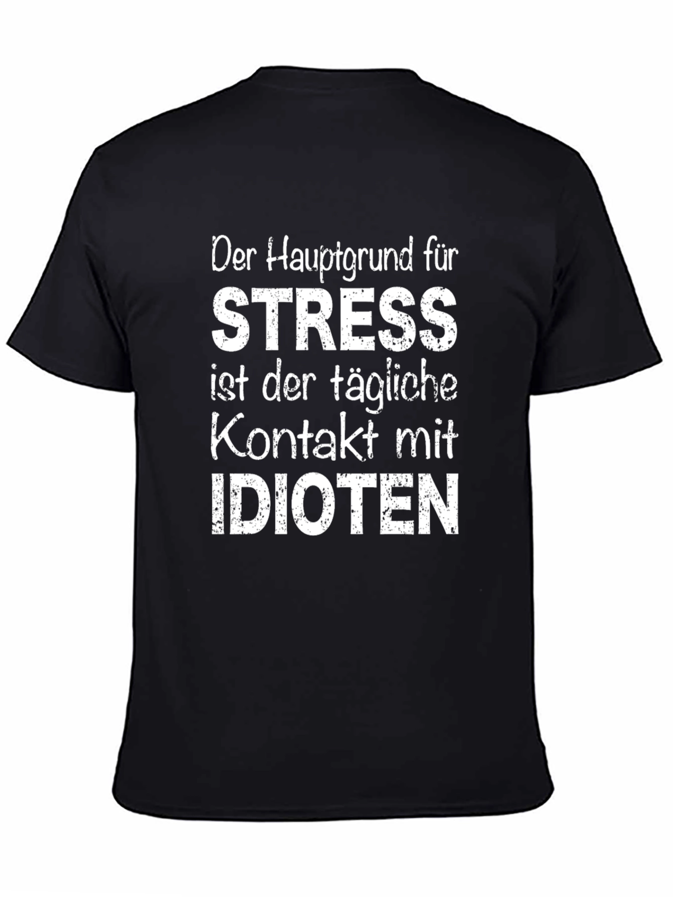 Stress Idioten Graphic Tee - Black T-Shirt