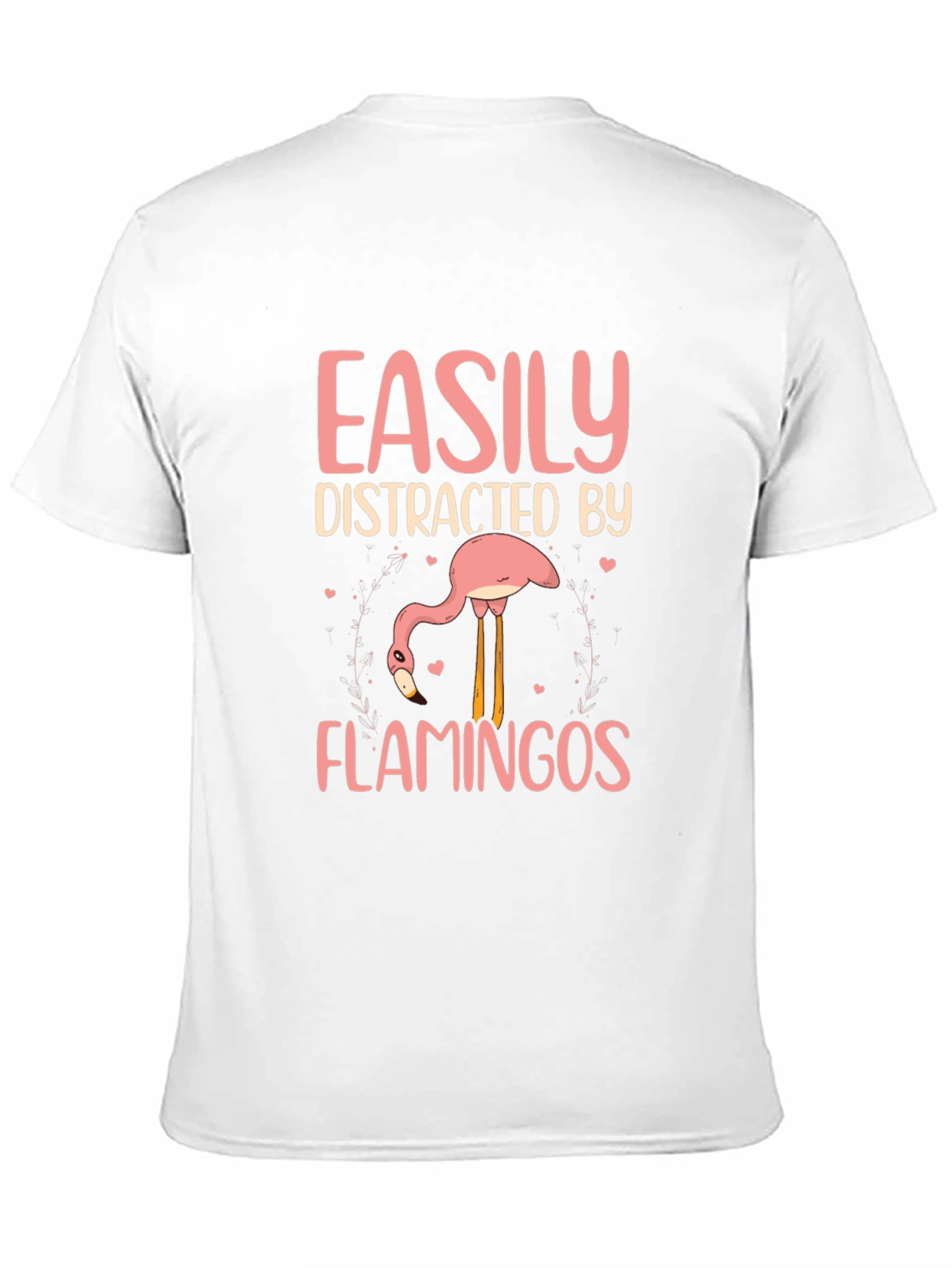 Easily Distracted by Flamingos Graphic T-Shirt