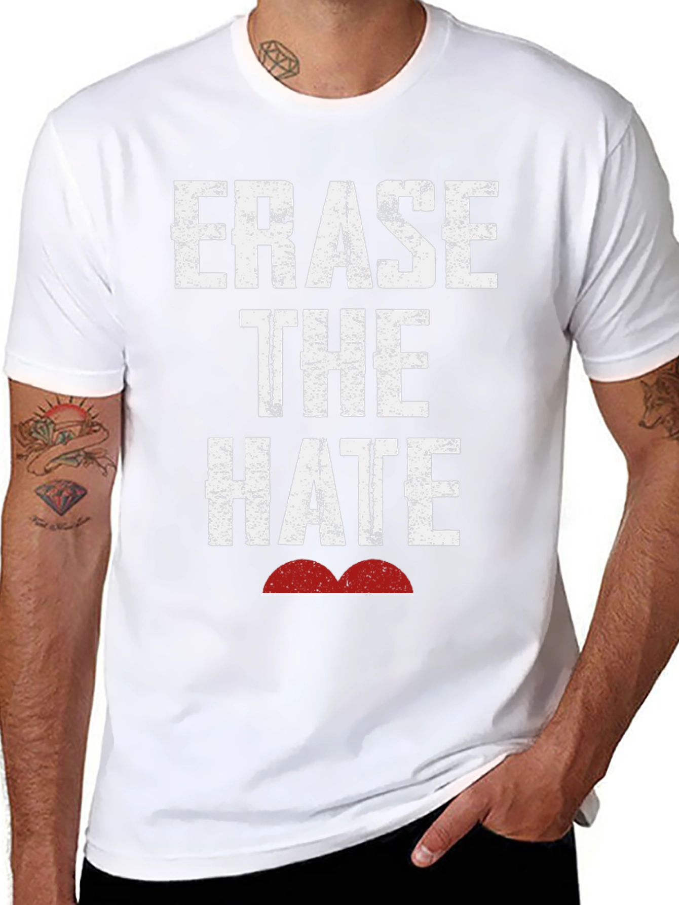 Erase The Hate Graphic T-Shirt