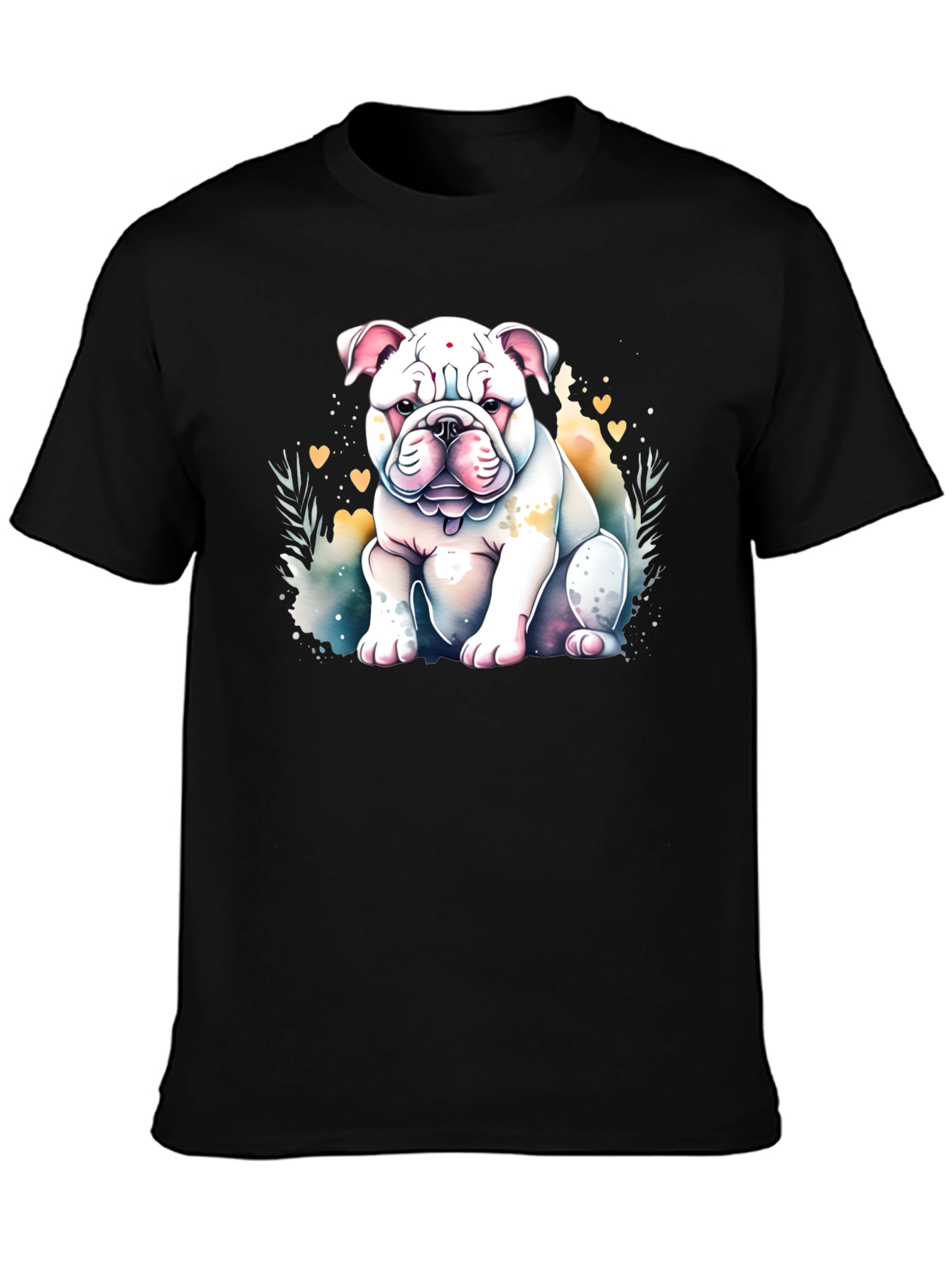 Bulldog Watercolor Graphic Tee