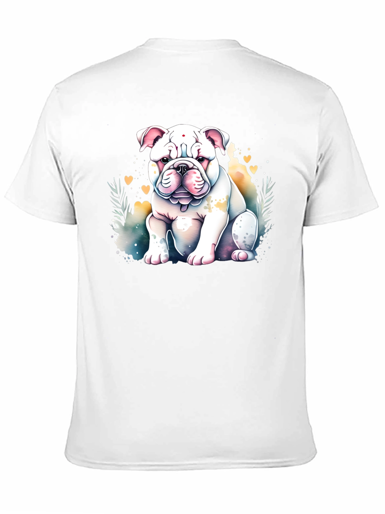 Bulldog Watercolor Graphic Tee