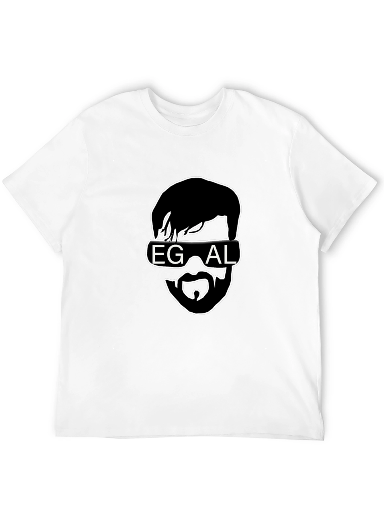 EGAL Funny Graphic Black T-Shirt - Stylish Casual Wear