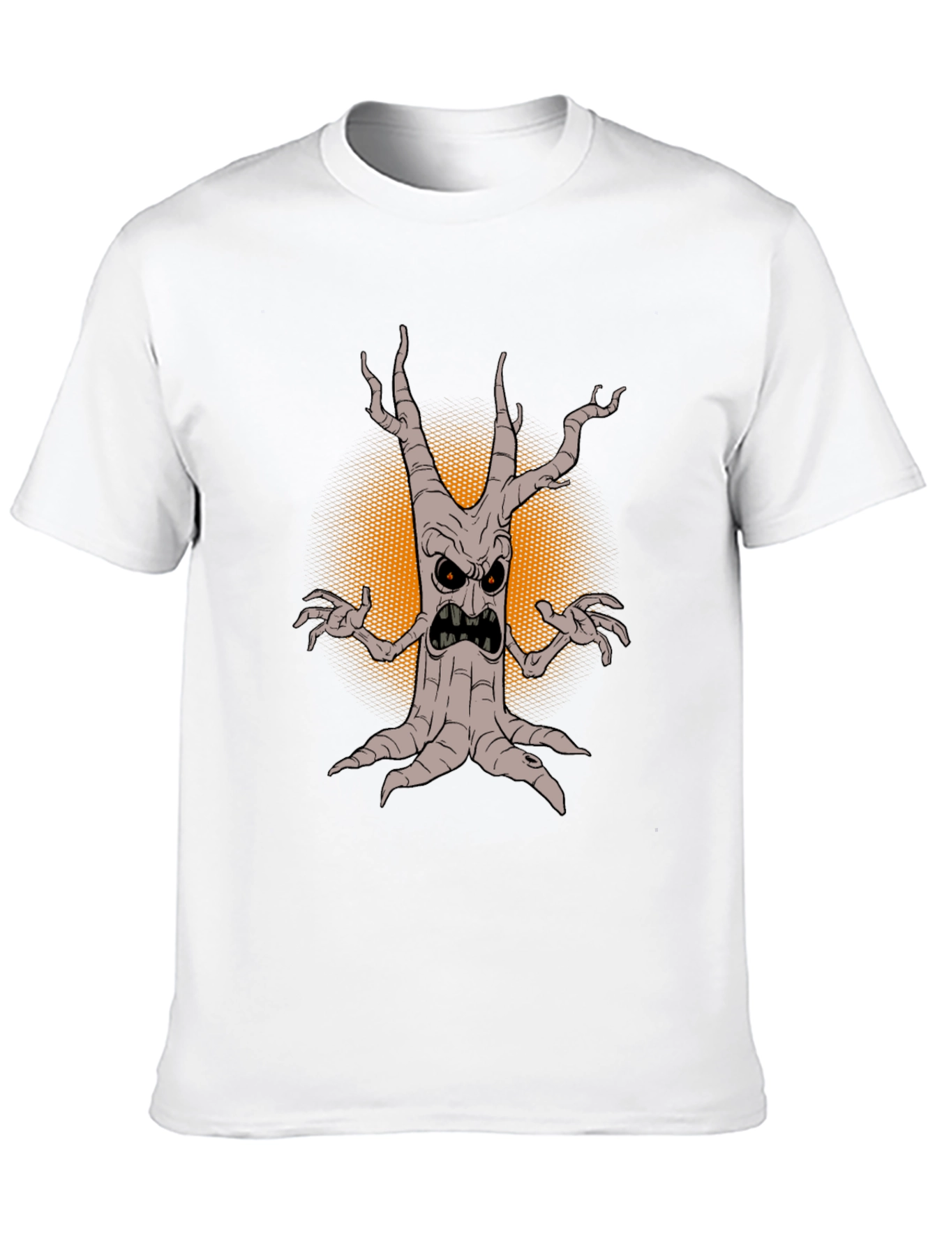 Mens Spooky Tree Graphic Tee - Halloween Style
