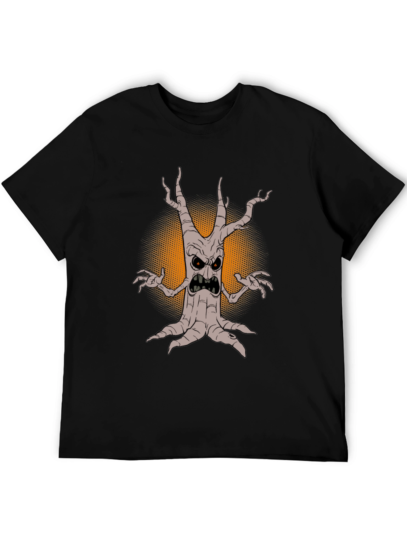 Mens Spooky Tree Graphic Tee - Halloween Style