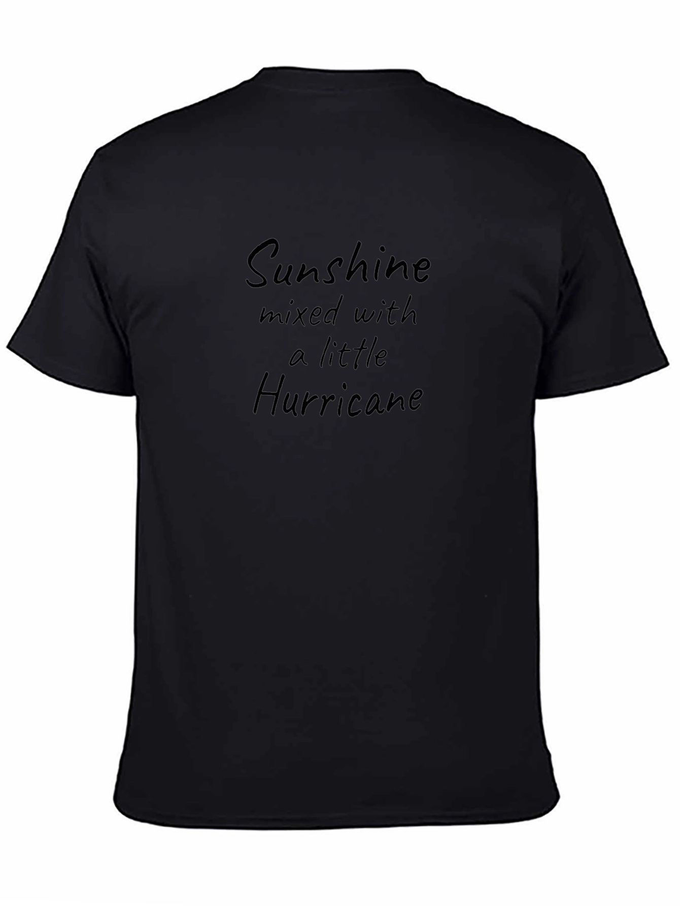 Sunshine Hurricane Graphic Black T-Shirt