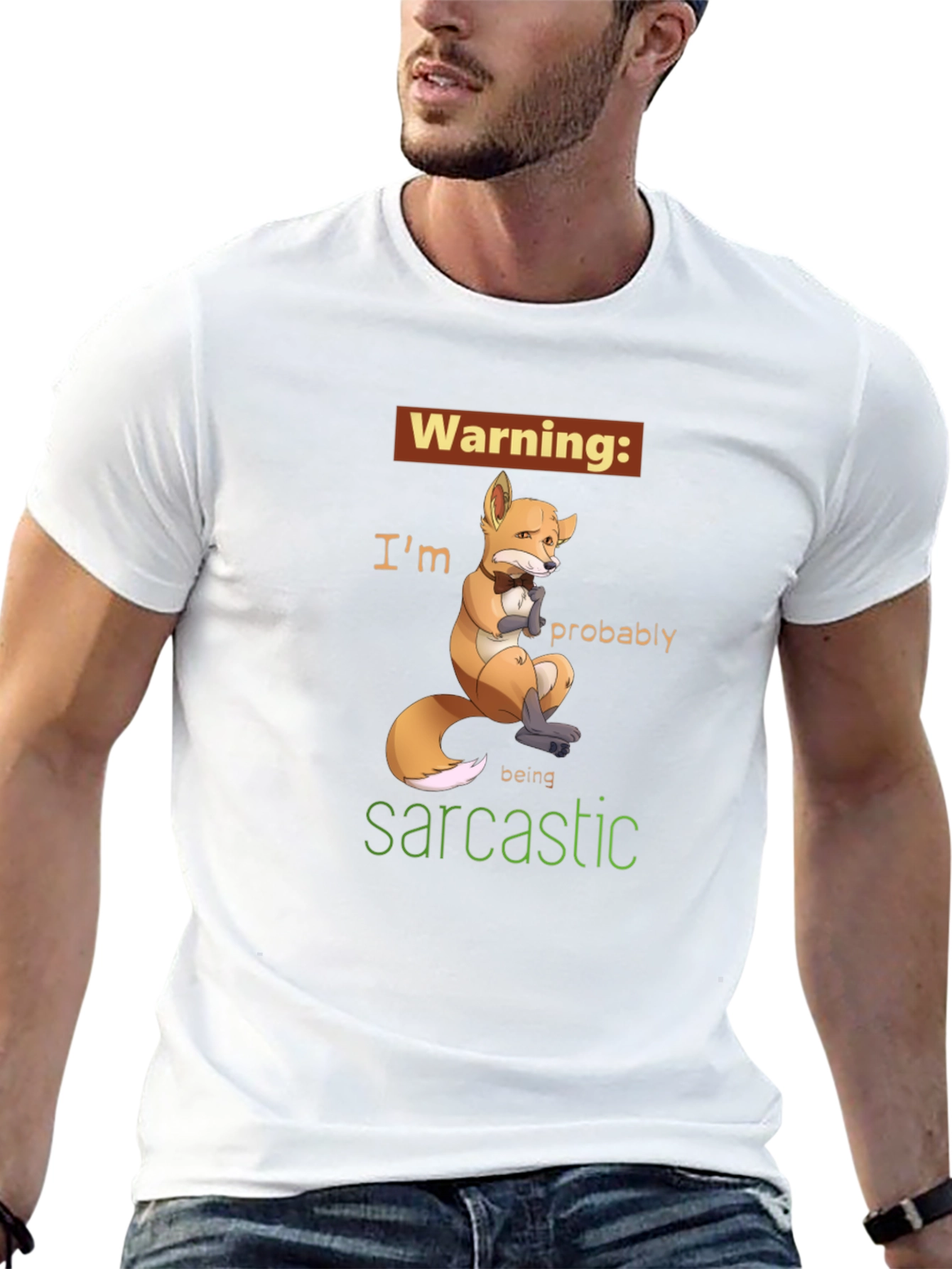 Sarcastic Fox Graphic Tee - Unisex Humor T-Shirt