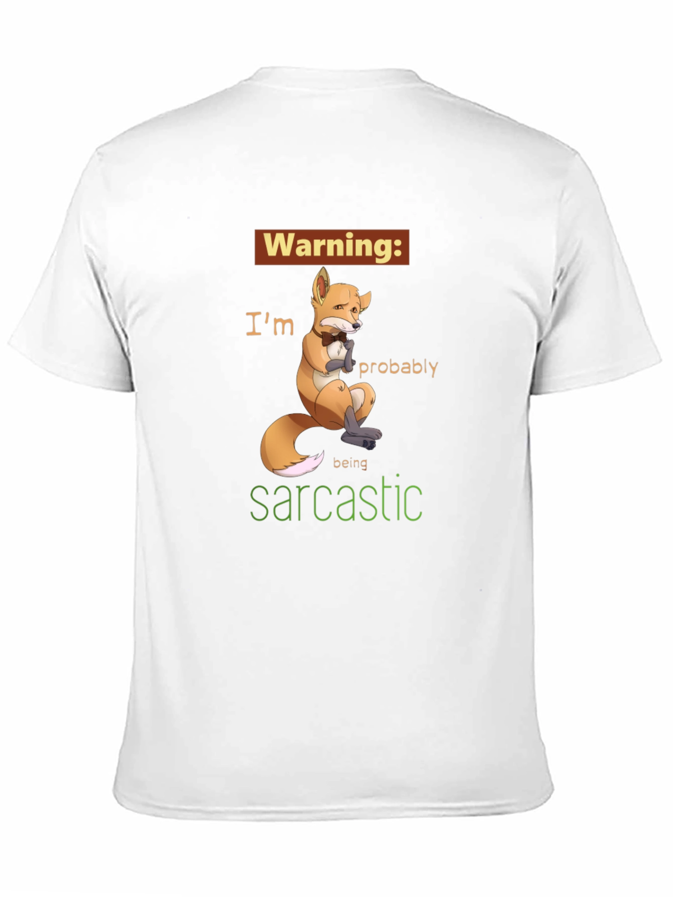 Sarcastic Fox Graphic Tee - Unisex Humor T-Shirt
