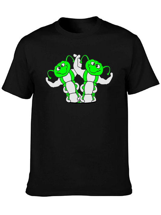 Funny Green Caterpillar Muscle T-Shirt