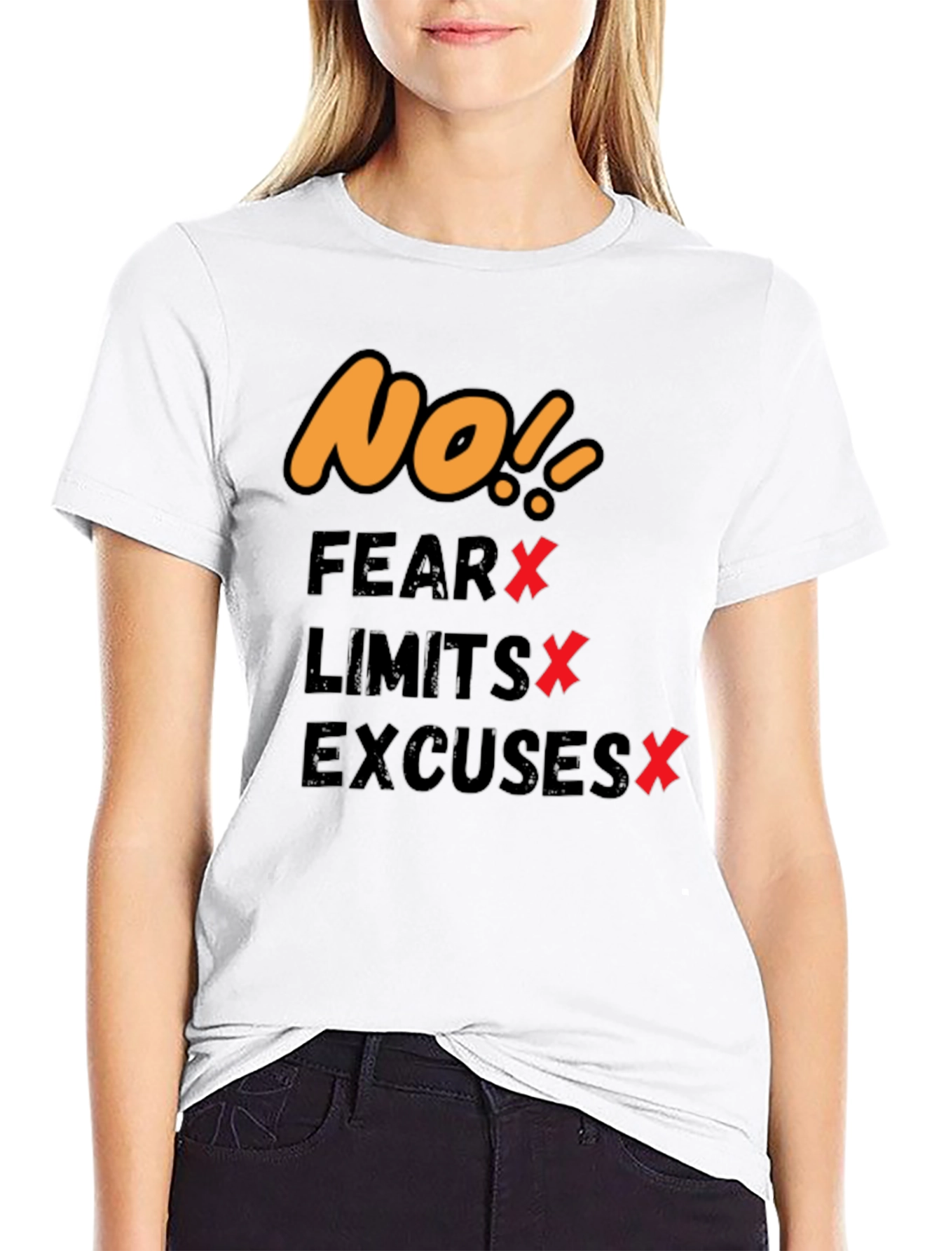 Motivational T-Shirt - No Fear Limits Excuses!