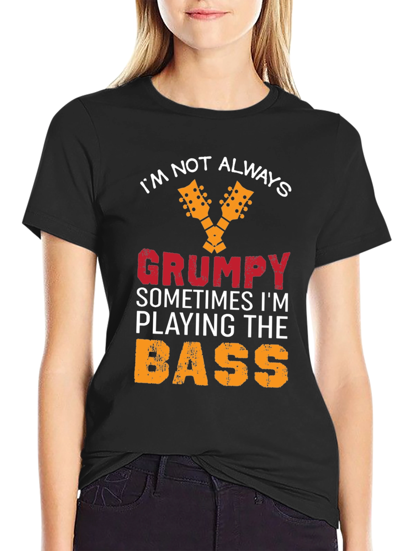 Grumpy Bass Player T-Shirt - Funny Musician Tee