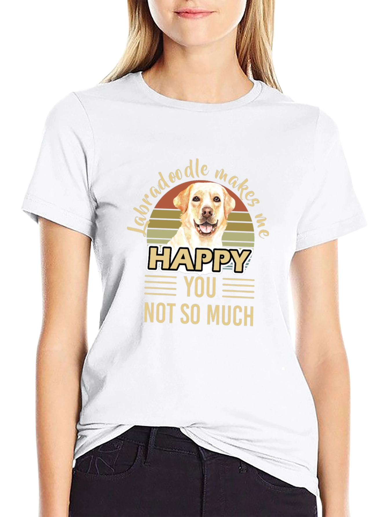 Labradoodle Makes Me Happy T-Shirt
