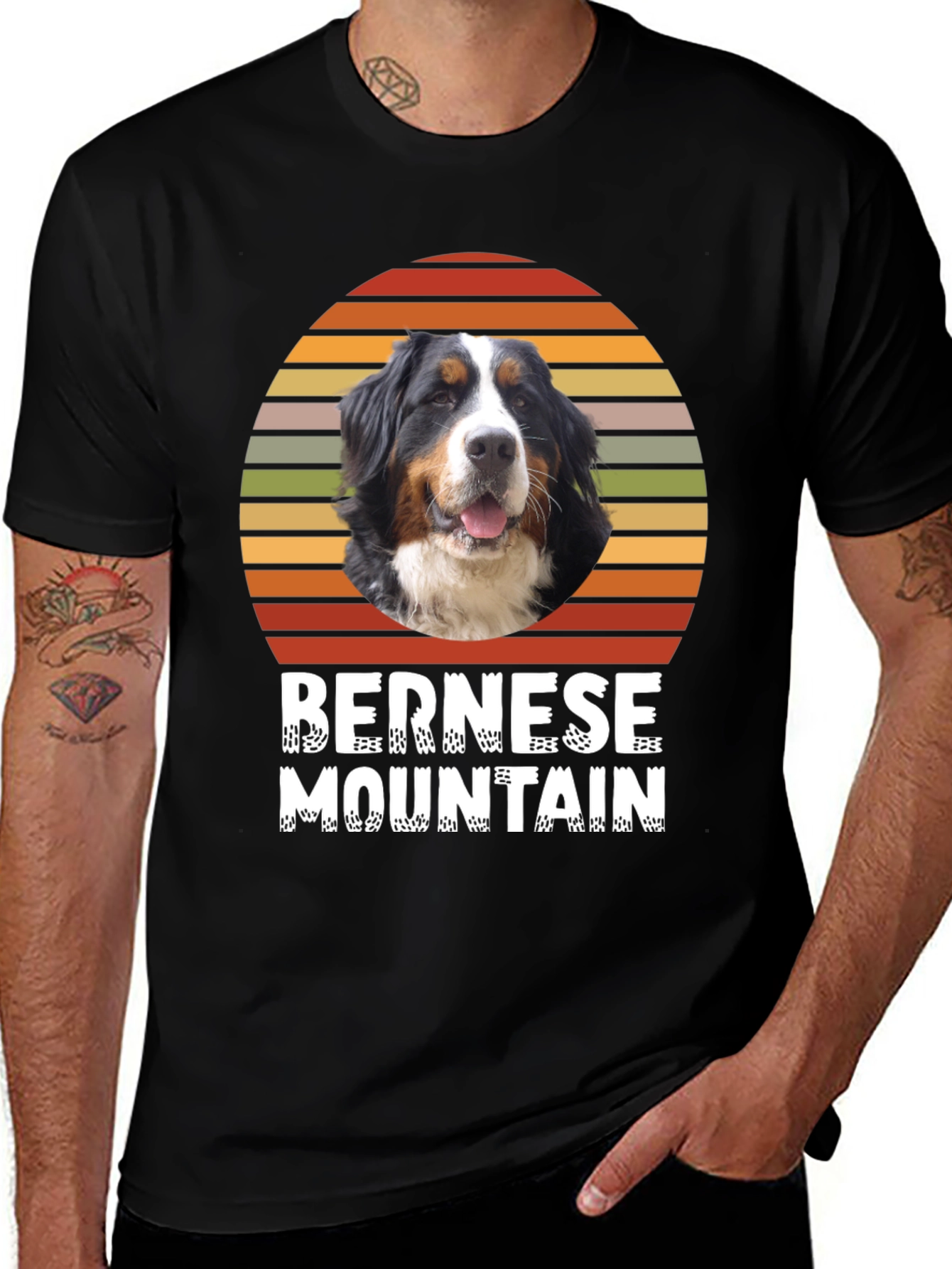Bernese Mountain Dog Sunset T-Shirt