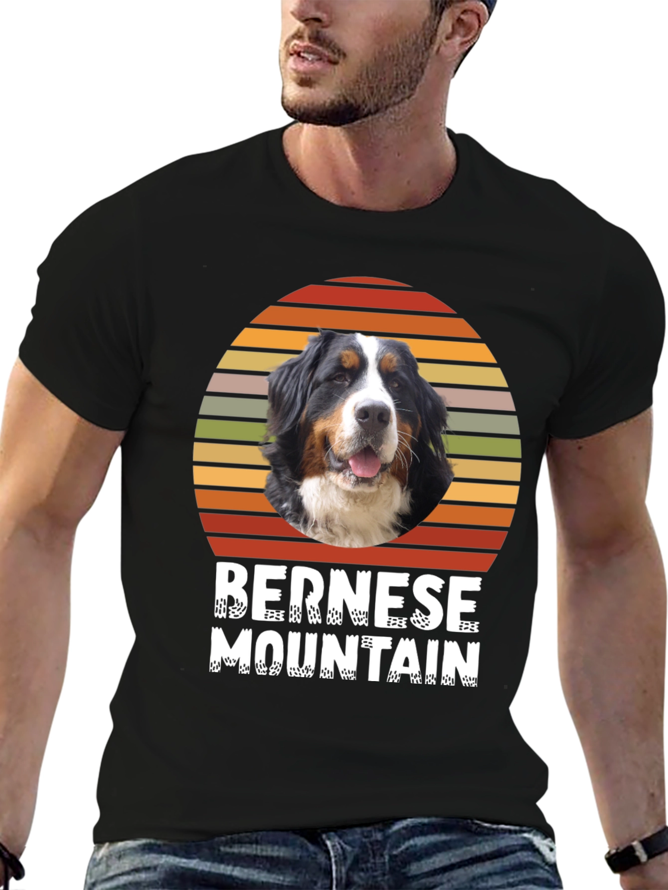 Bernese Mountain Dog Sunset T-Shirt