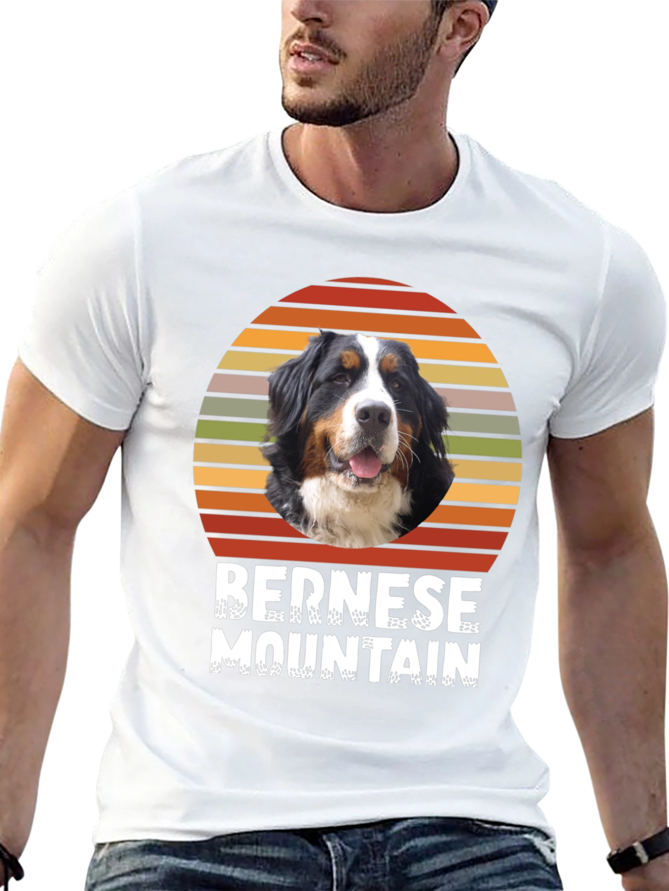 Bernese Mountain Dog Sunset T-Shirt
