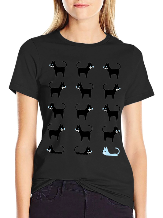 Black Cat T-Shirt - Be Unique!