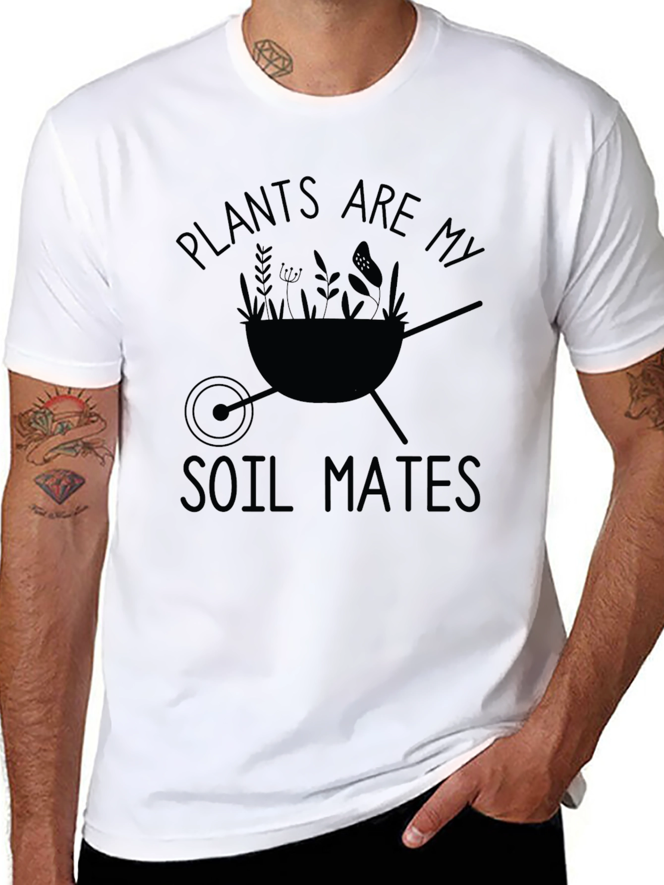 Plants Are My Soil Mates Graphic T-Shirt