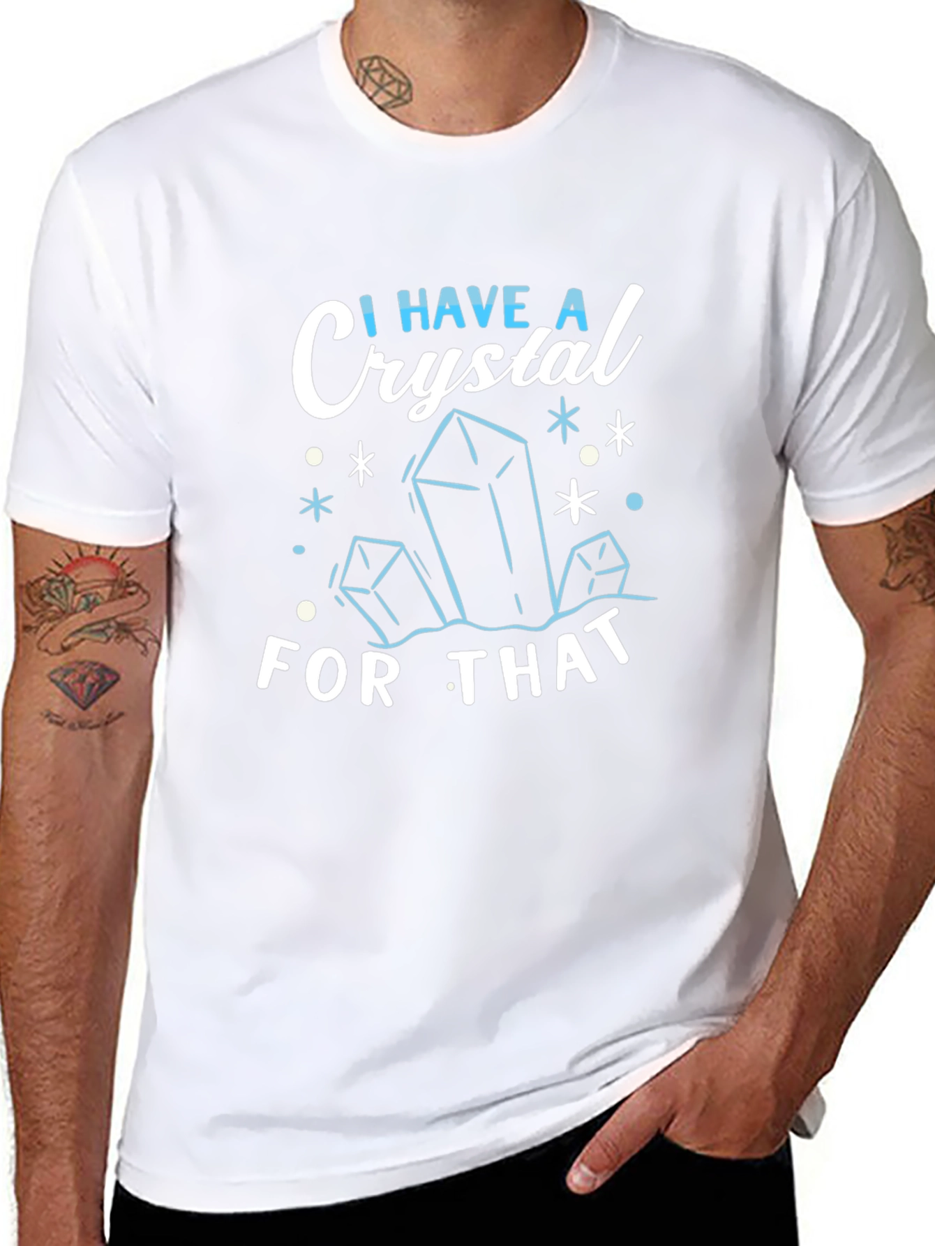 I Have A Crystal For That Black T-Shirt