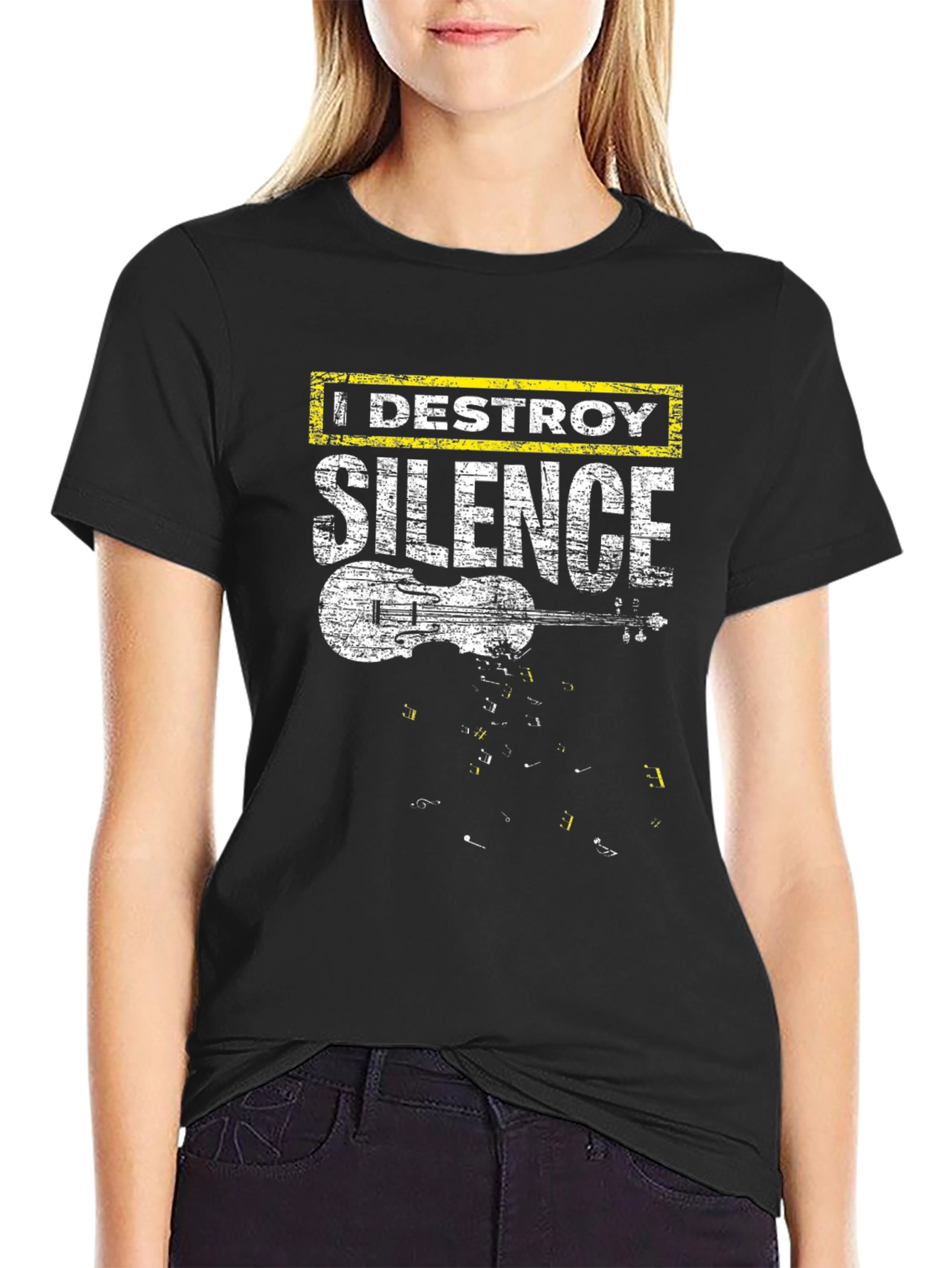 Destroy Silence Graphic T-Shirt - Music Lover Tee
