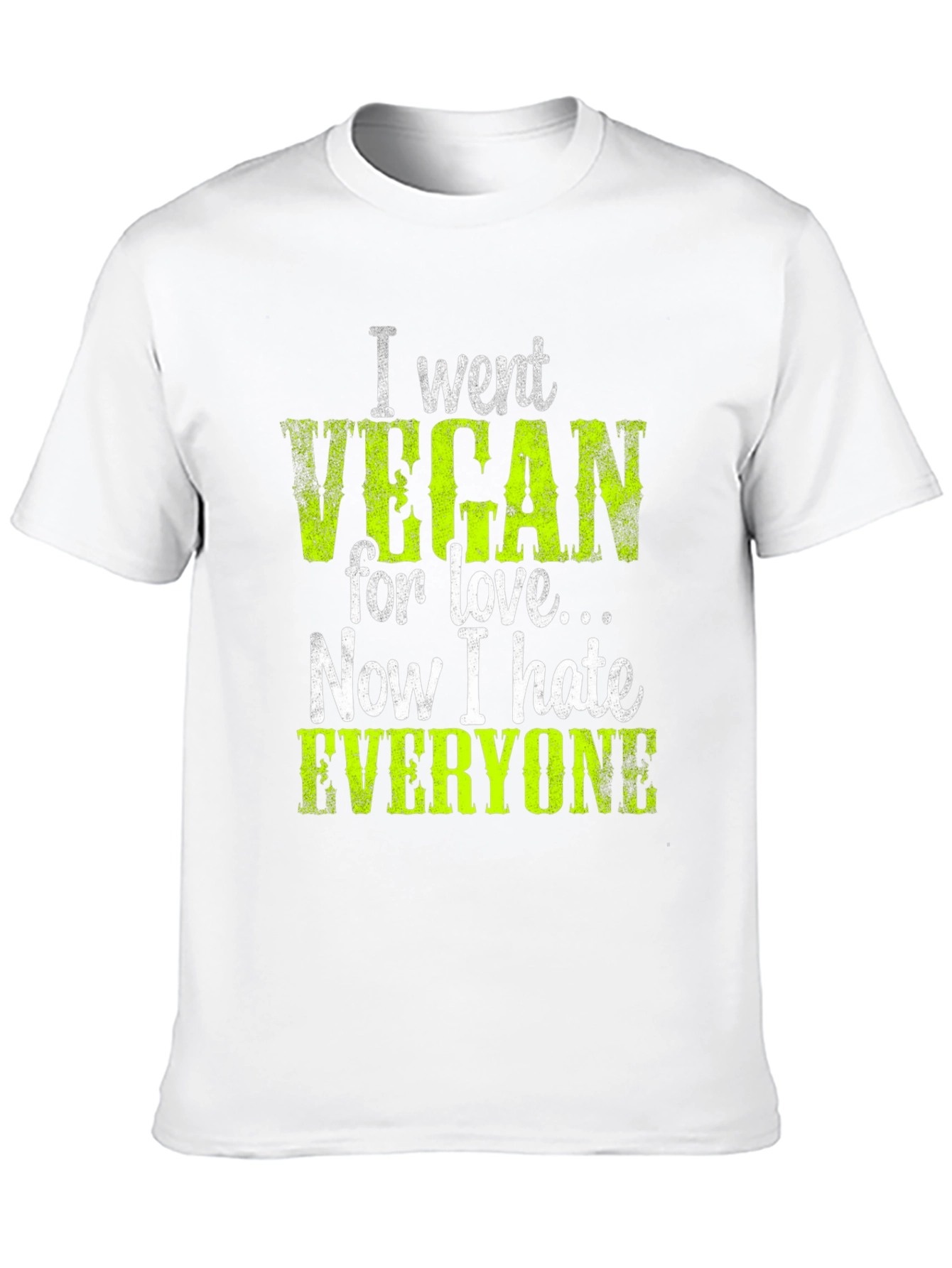 Vegan Hate Everyone Graphic T-Shirt