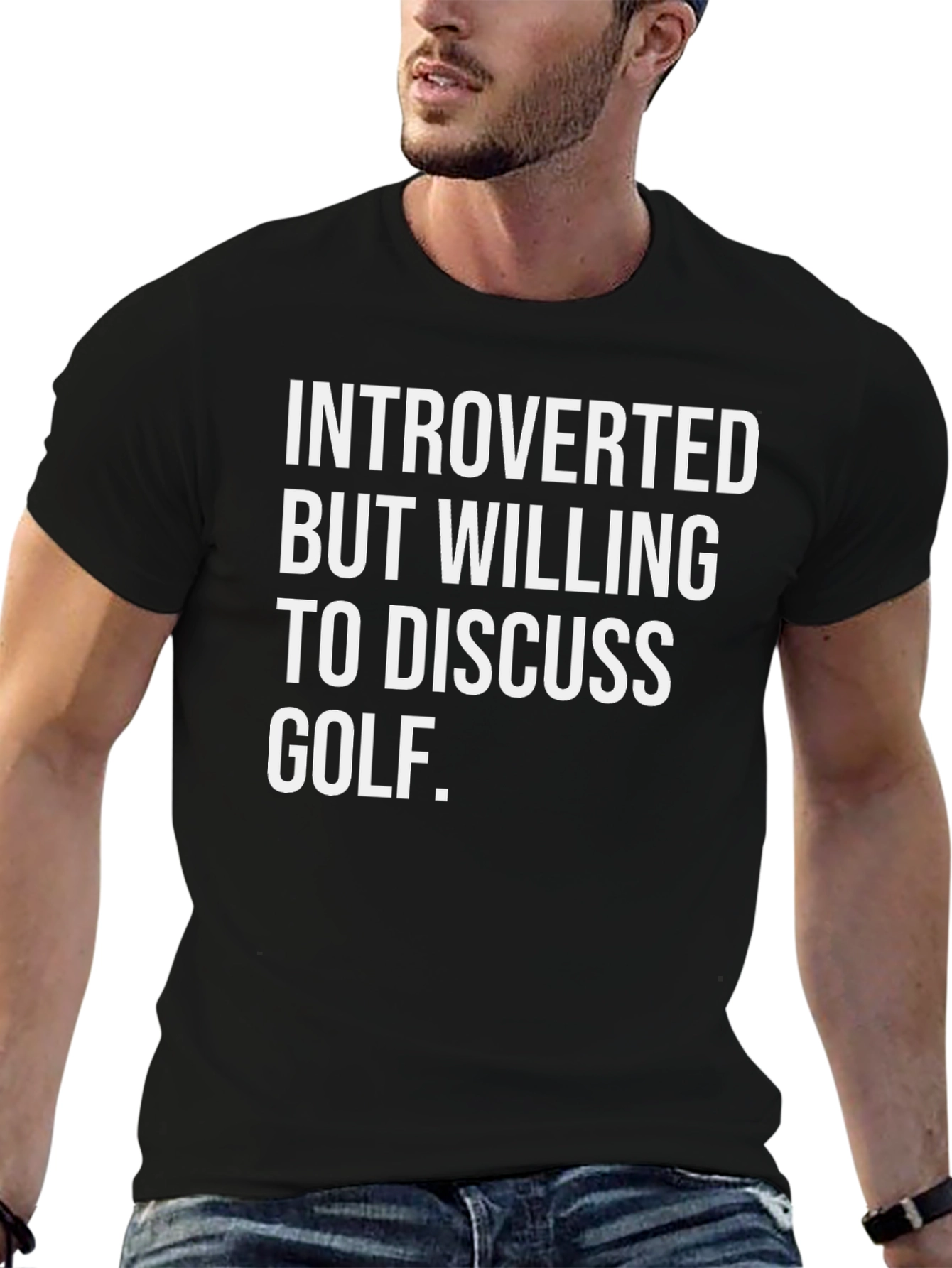 Introverted Golf T-Shirt: Discuss Golf