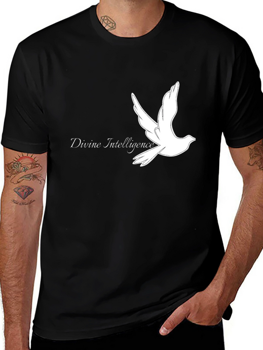 Divine Intelligence Dove Graphic T-Shirt - Stylish Menswear