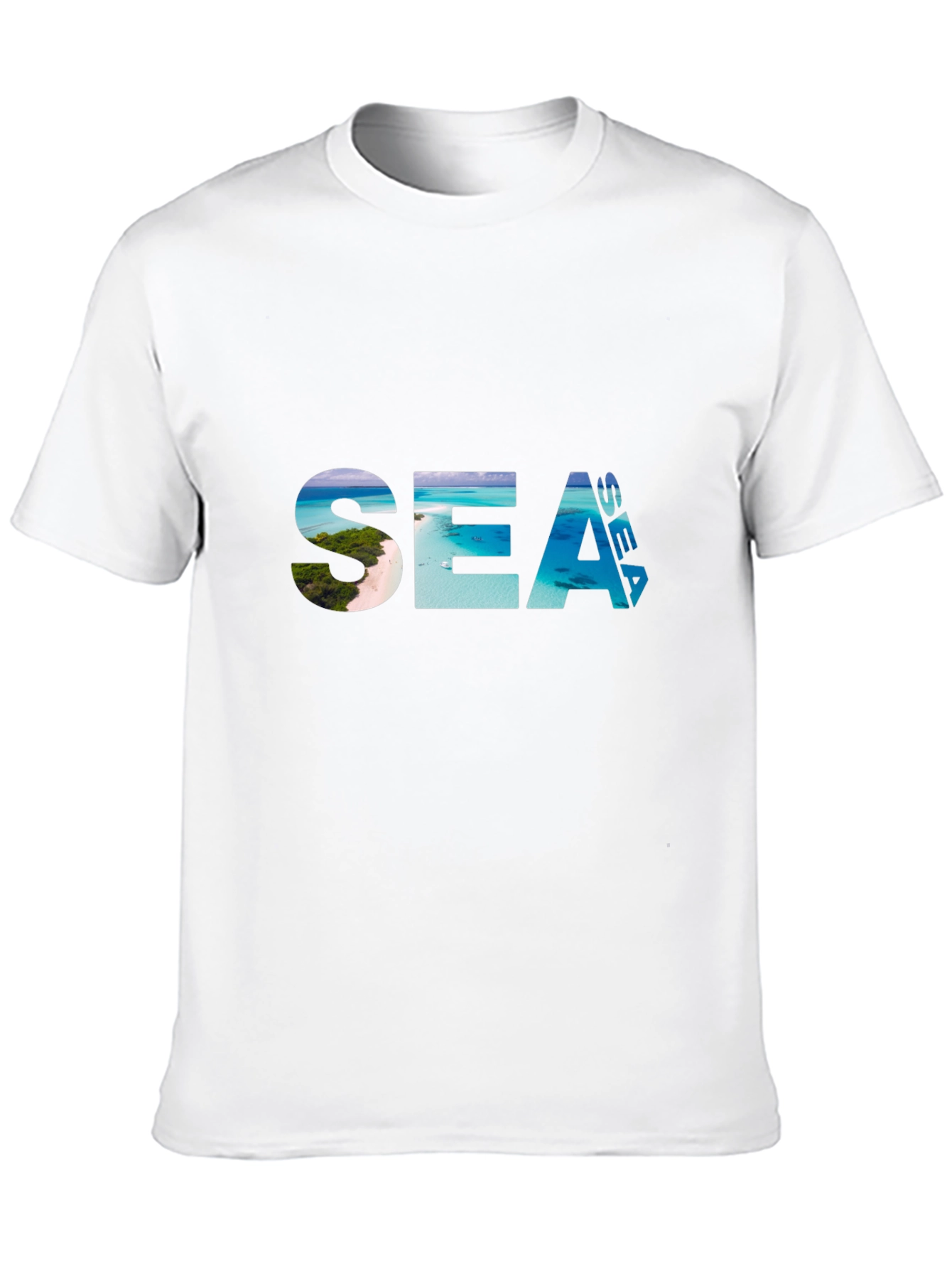 Sea View Graphic Tee - Black