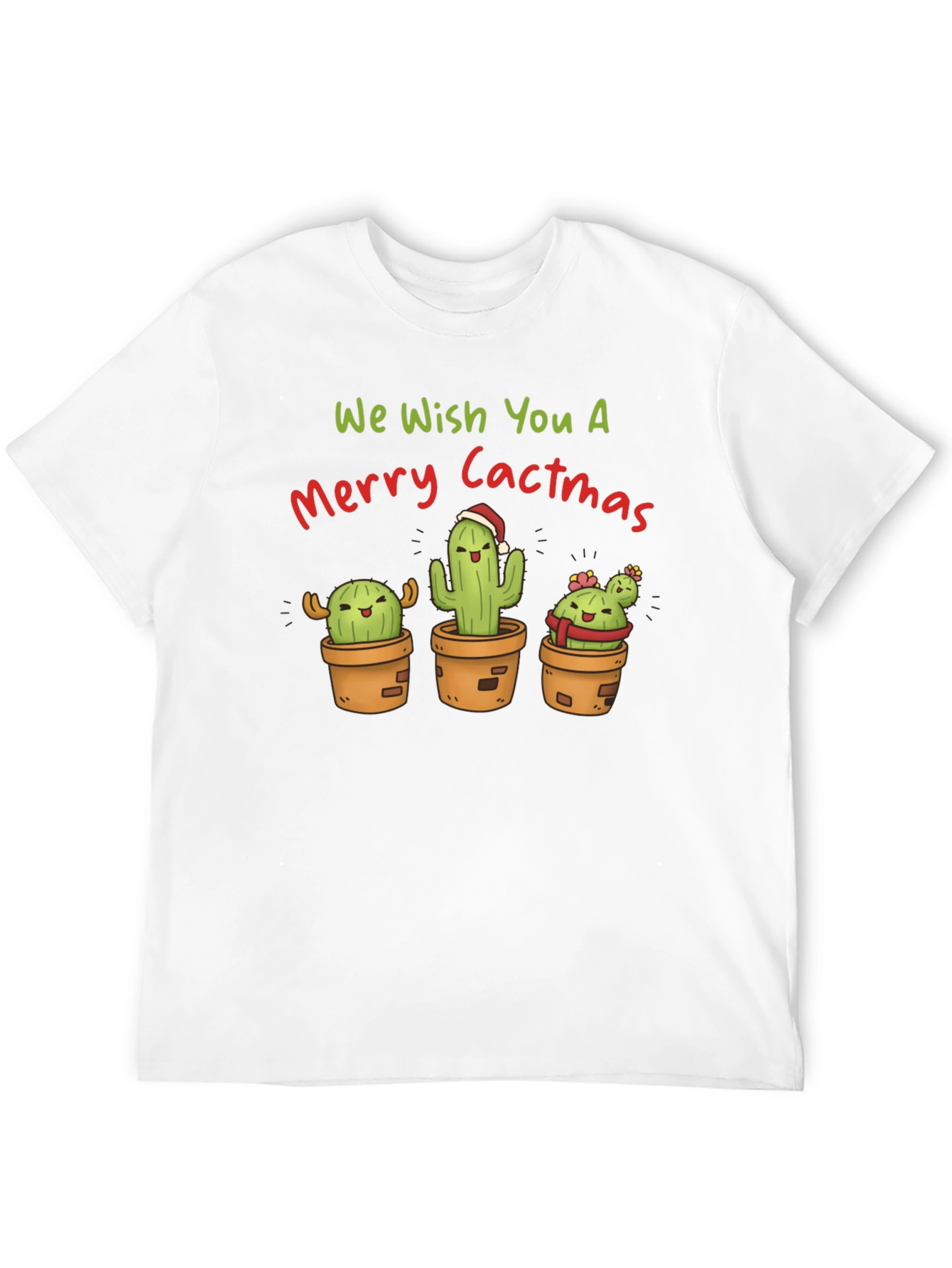 Merry Cactmas T-Shirt - Holiday Cactus Tee