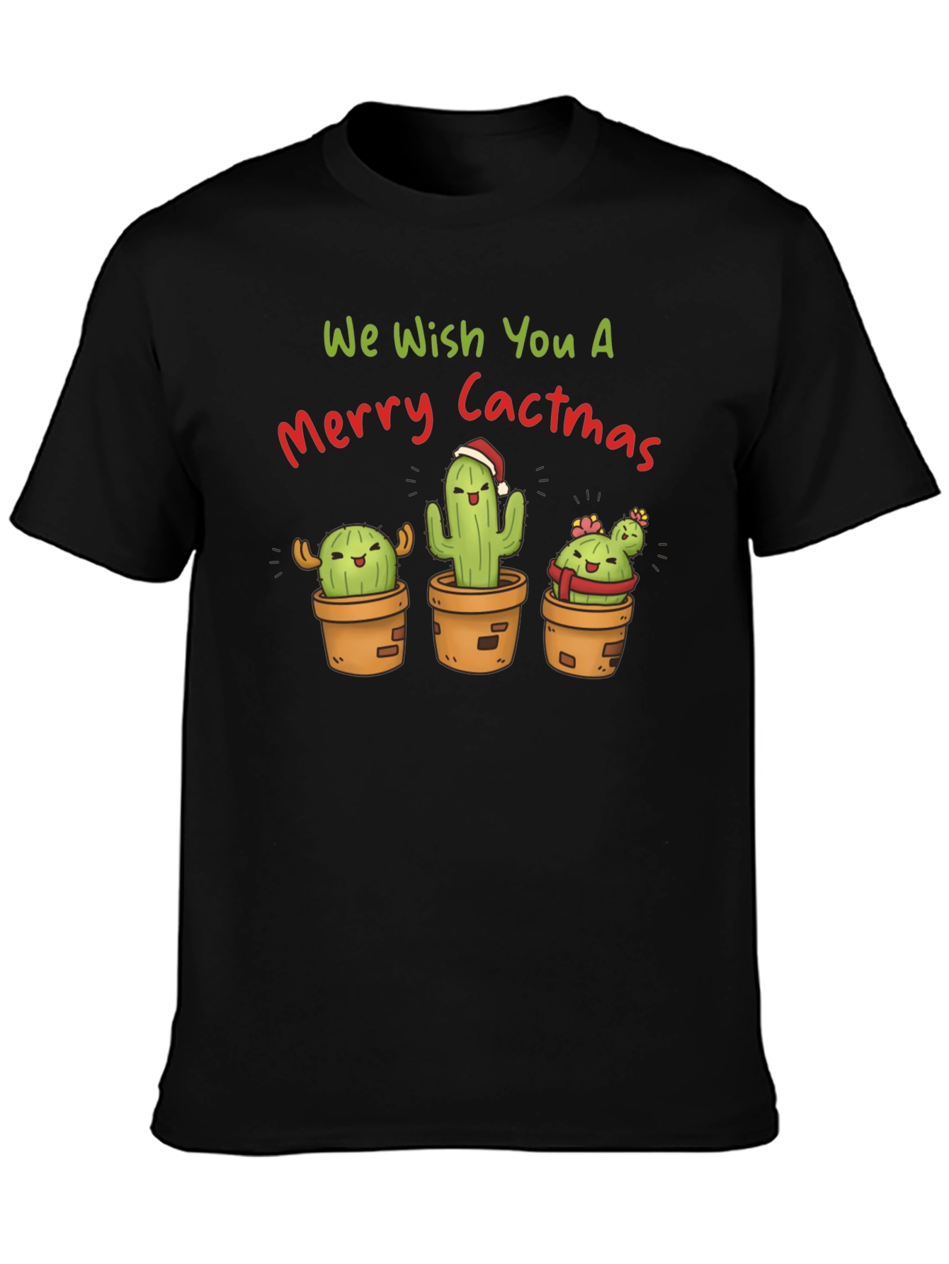 Merry Cactmas T-Shirt - Holiday Cactus Tee