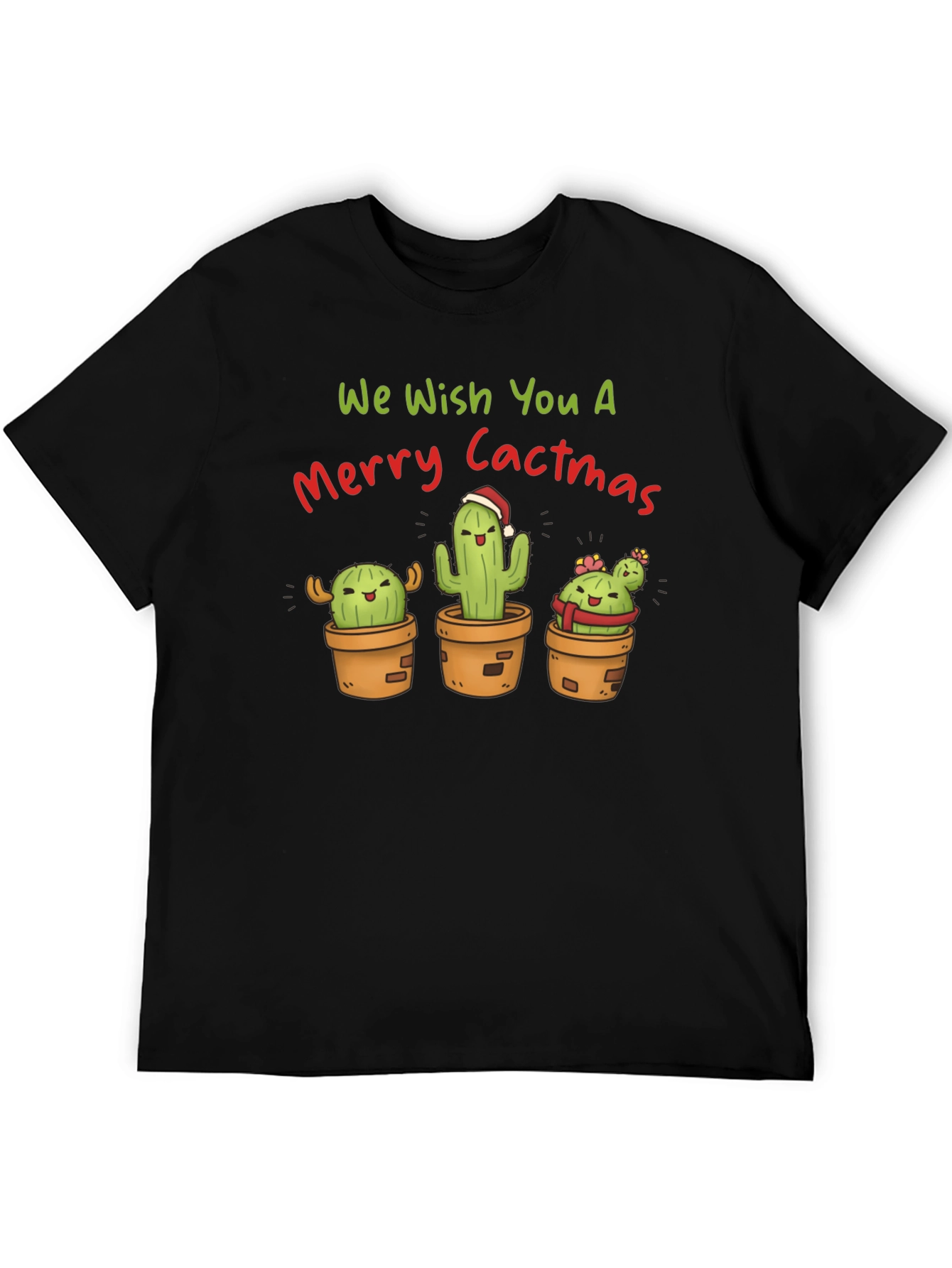 Merry Cactmas T-Shirt - Holiday Cactus Tee