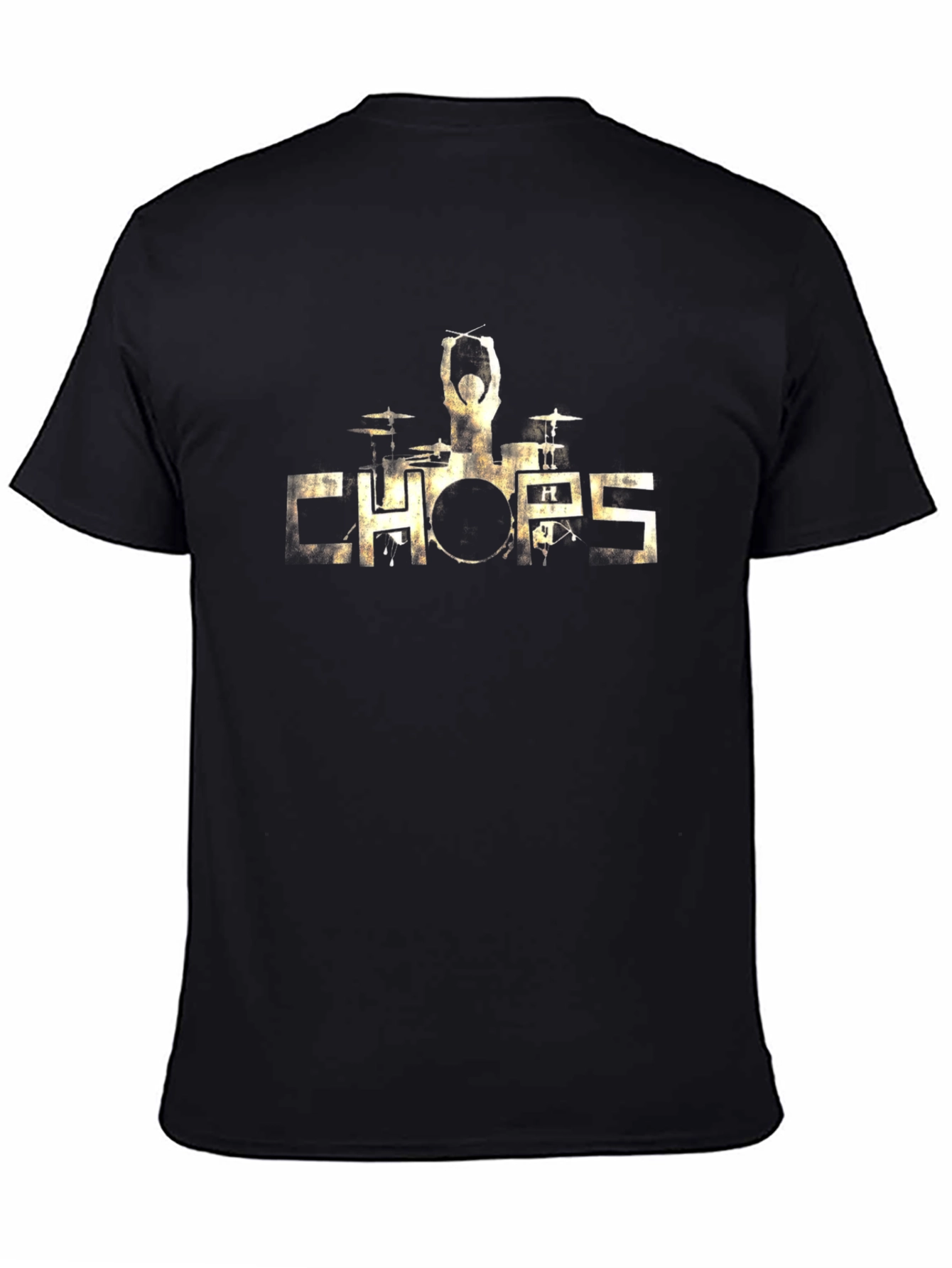 CHOP Drummer Graphic T-Shirt - Black