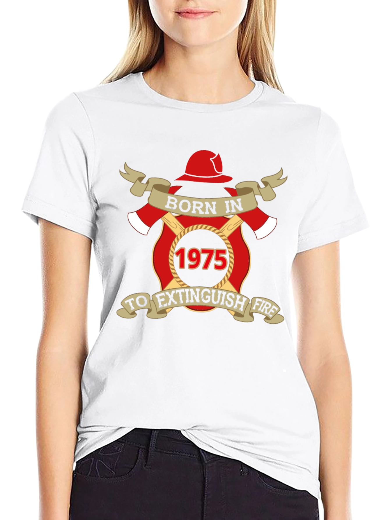 Born In 1975 Firefighter T-Shirt