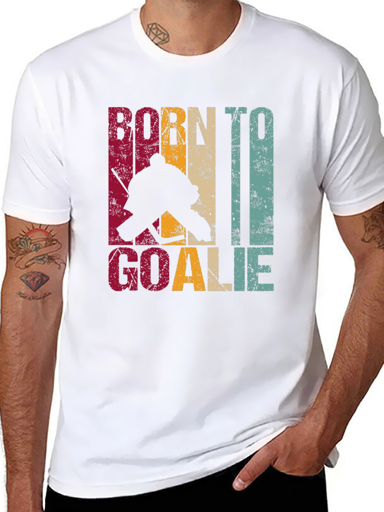 Born To Goalie Hockey T-Shirt