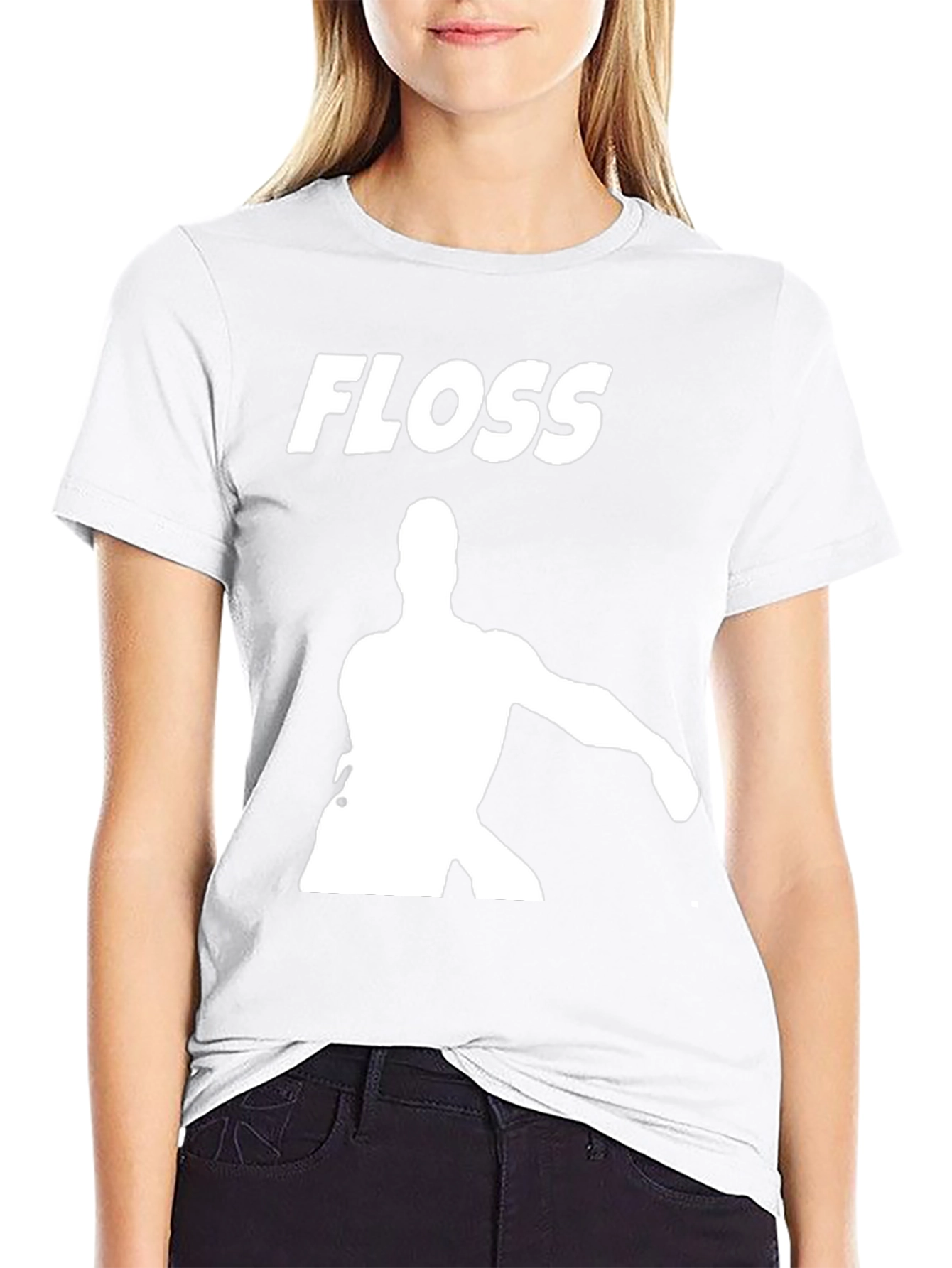 Floss Dance Move Black Graphic T-Shirt