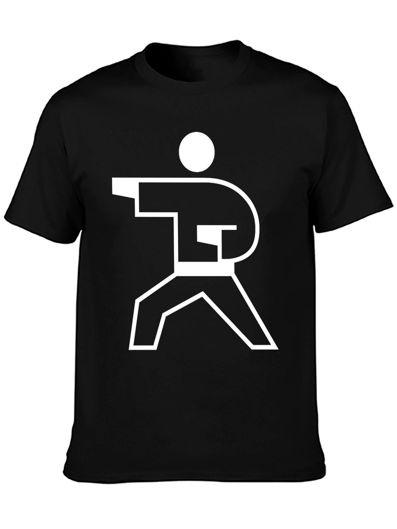 Karate Silhouette Black T-Shirt