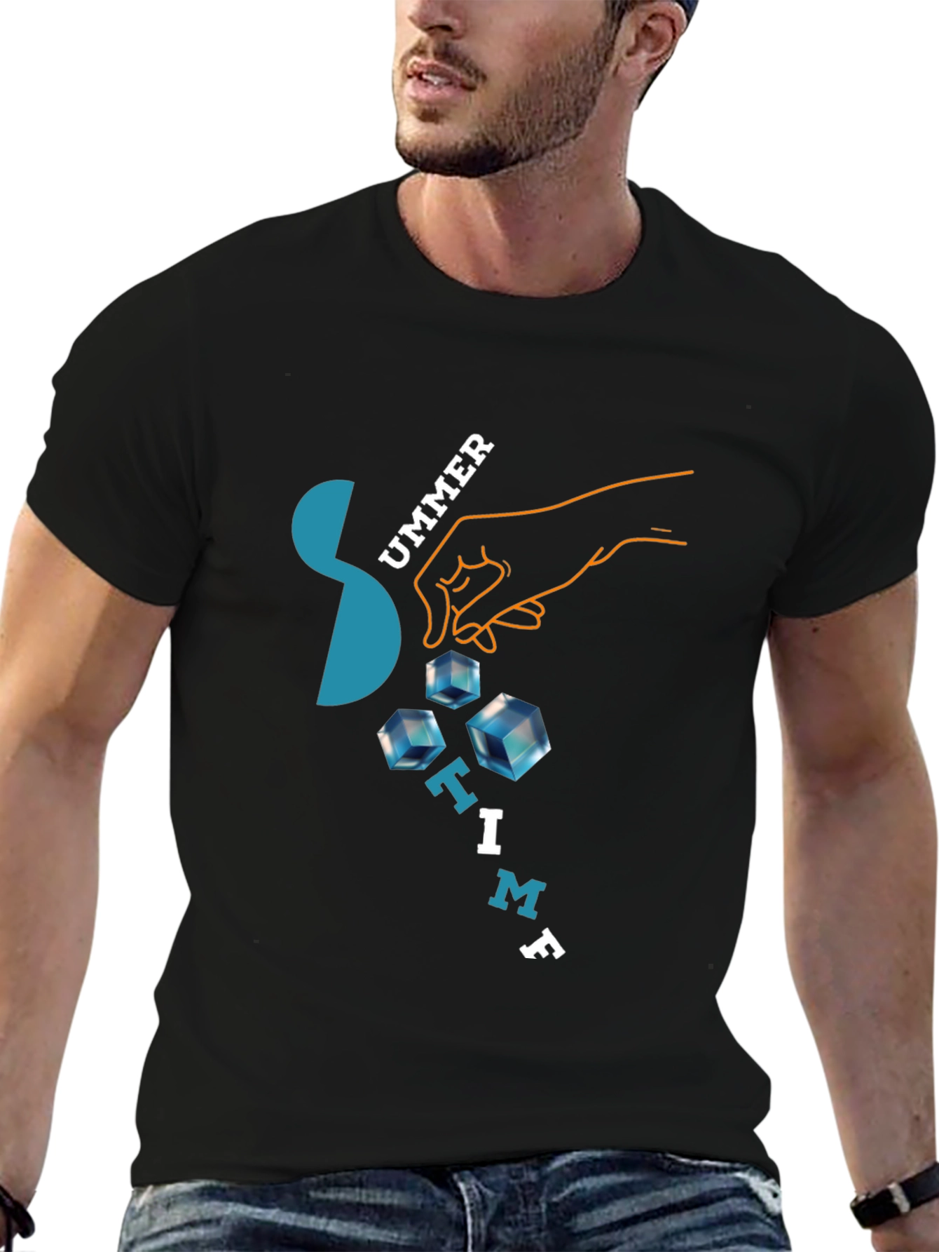 Summer Time Graphic Tee - Cool Ice Design