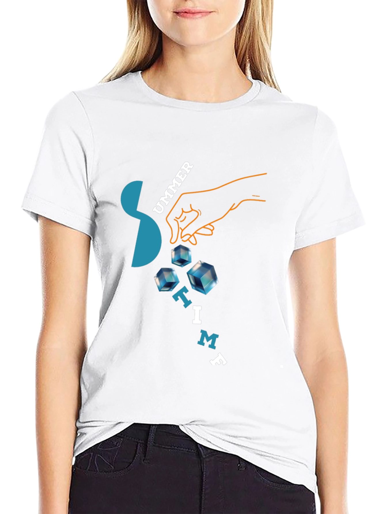Summer Time Graphic Tee - Cool Ice Design