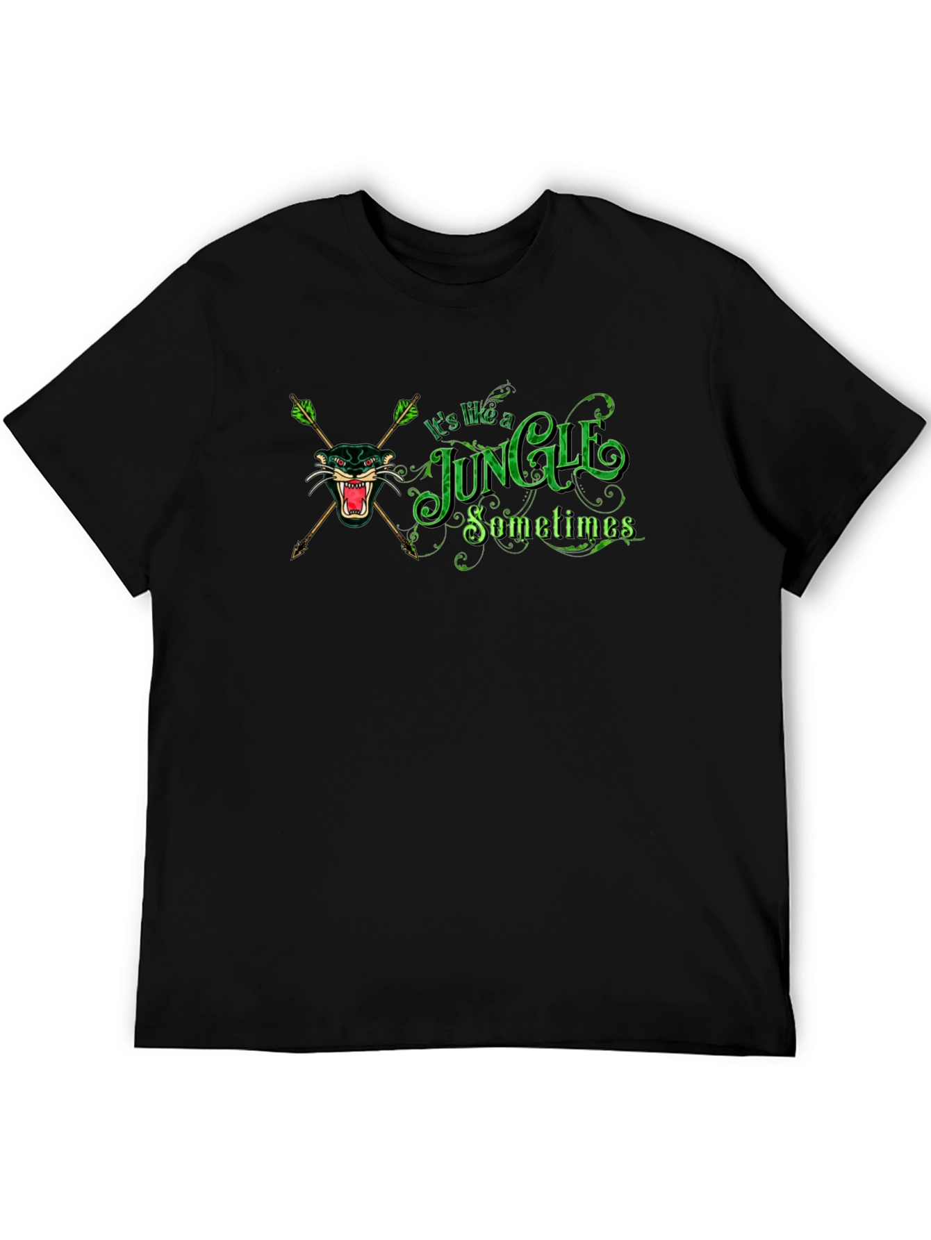 Jungle Graphic Black T-Shirt - Classic Tee