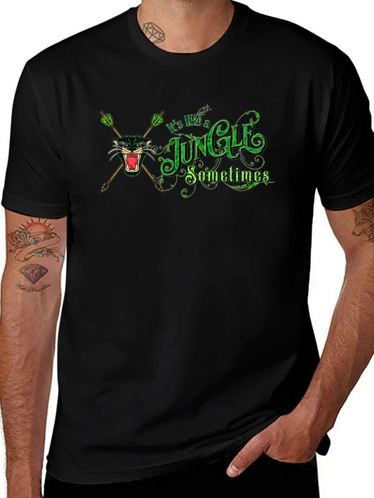 Jungle Graphic Black T-Shirt - Classic Tee