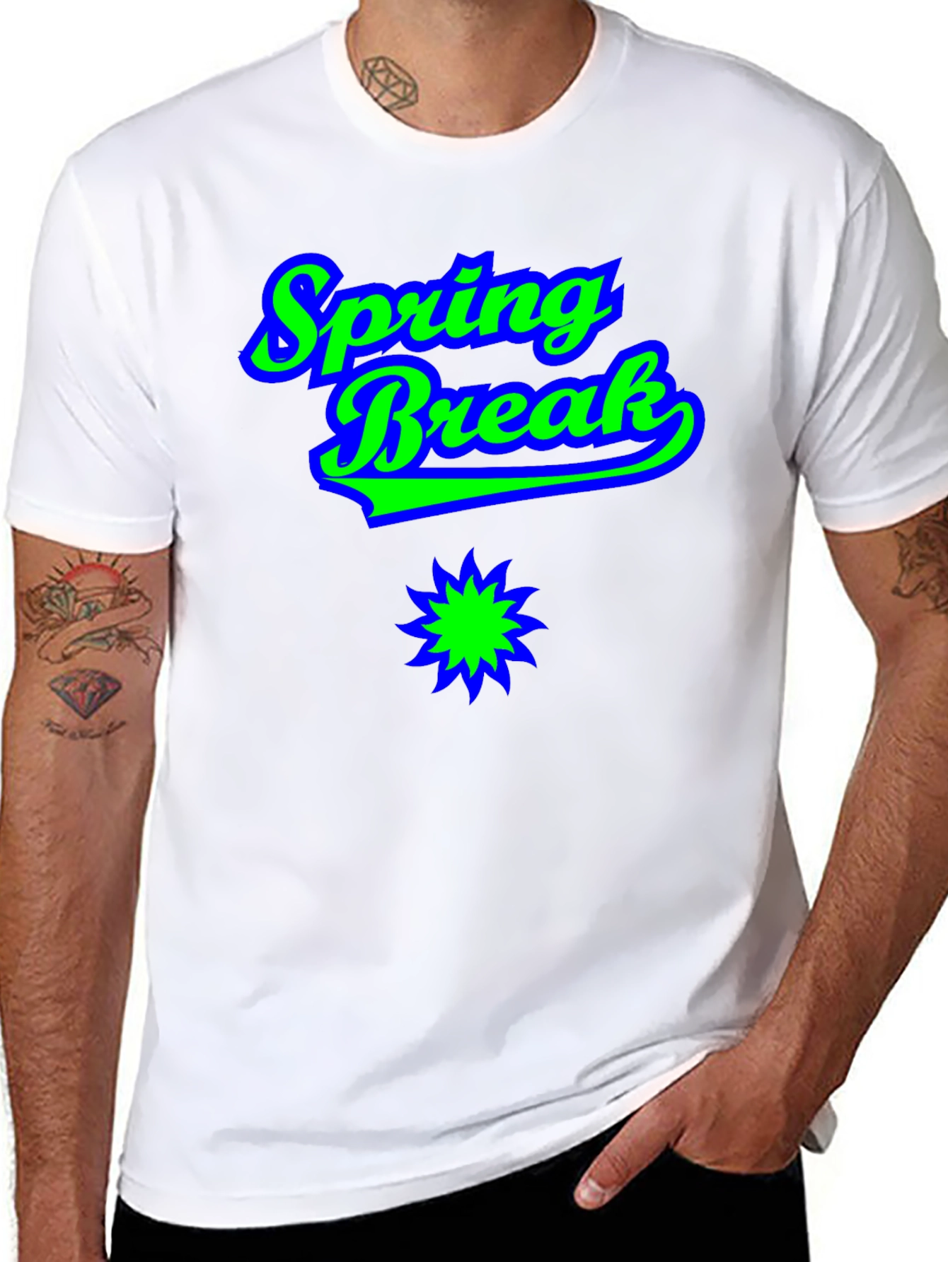 Spring Break T-Shirt Black Graphic Tee