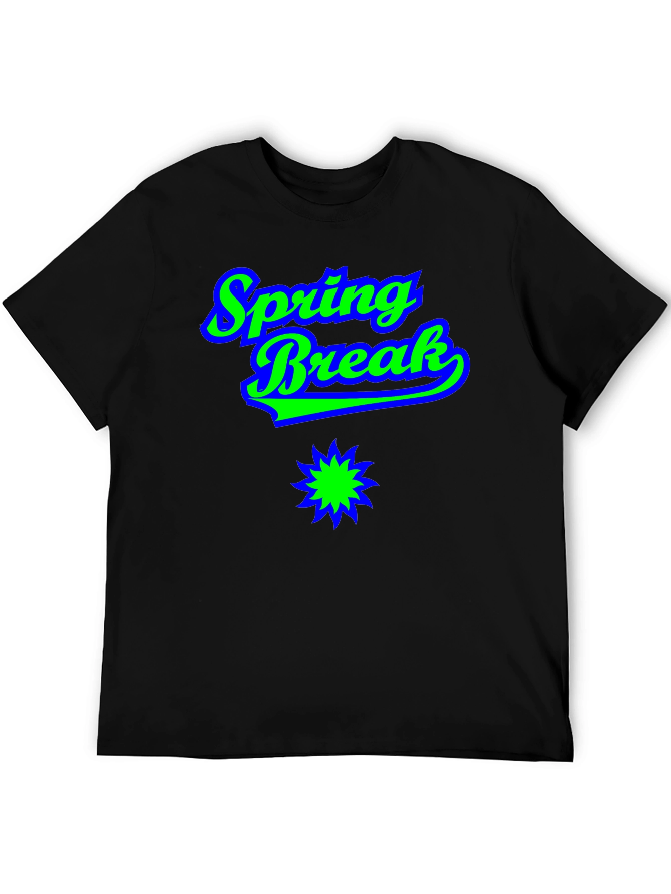 Spring Break T-Shirt Black Graphic Tee