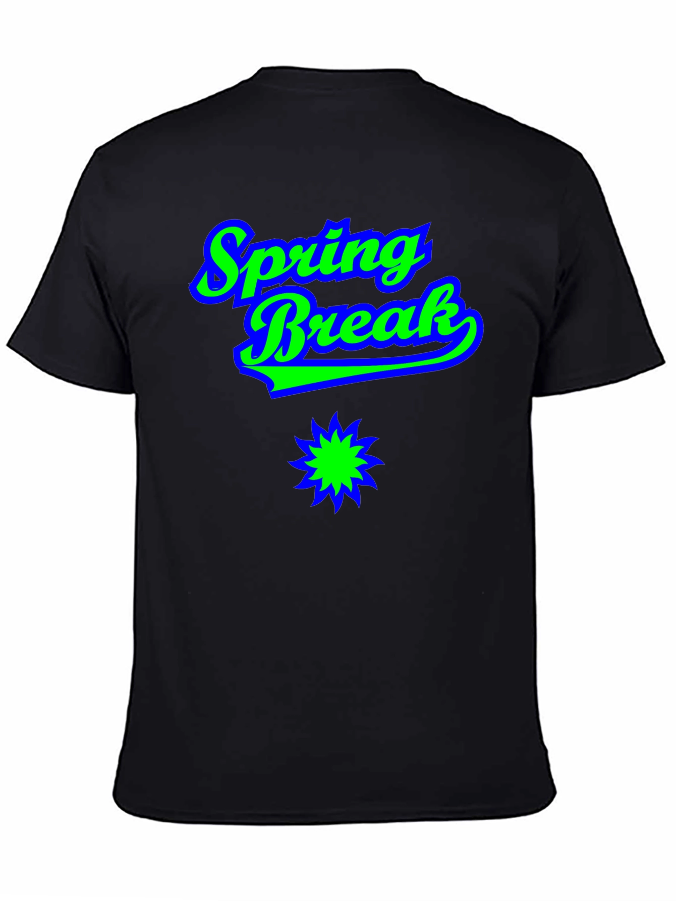 Spring Break T-Shirt Black Graphic Tee