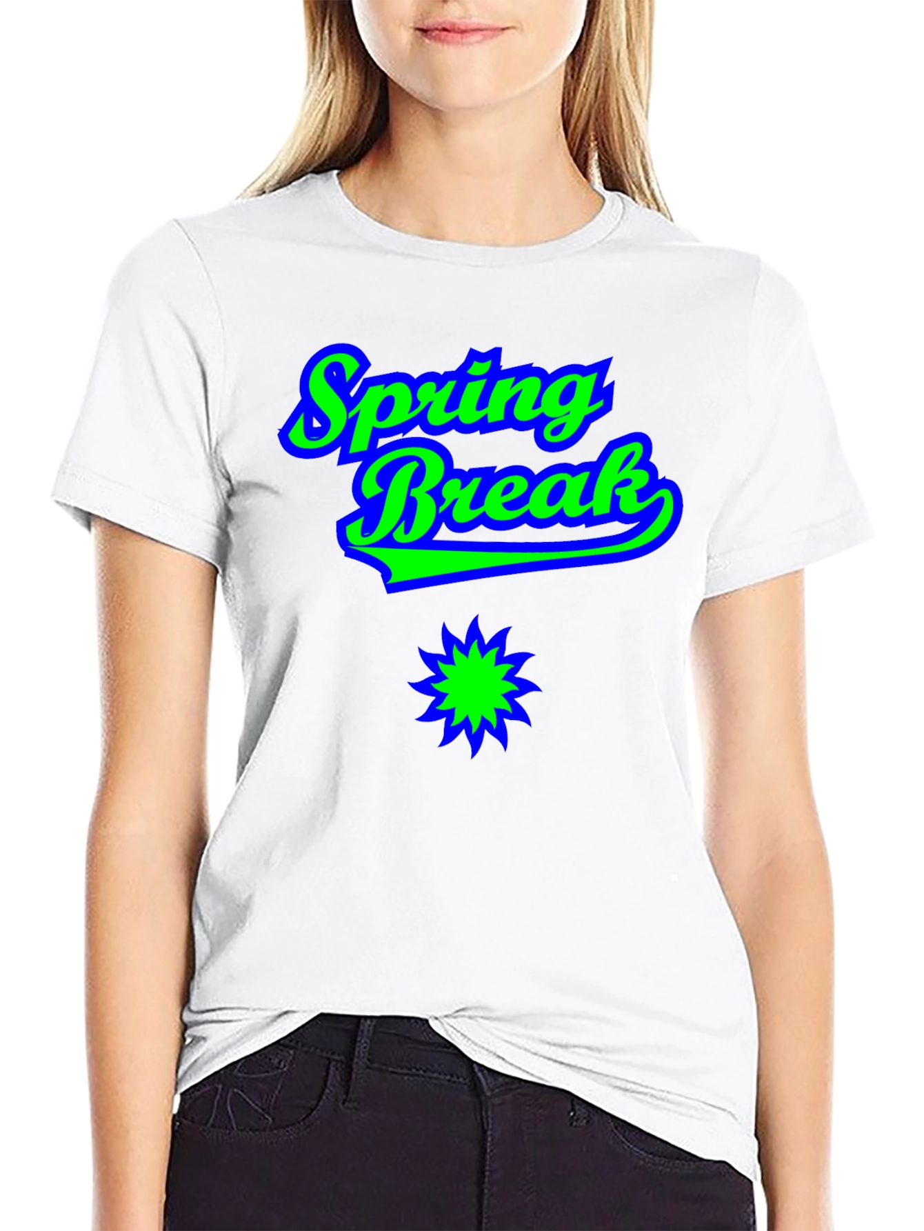 Spring Break T-Shirt Black Graphic Tee