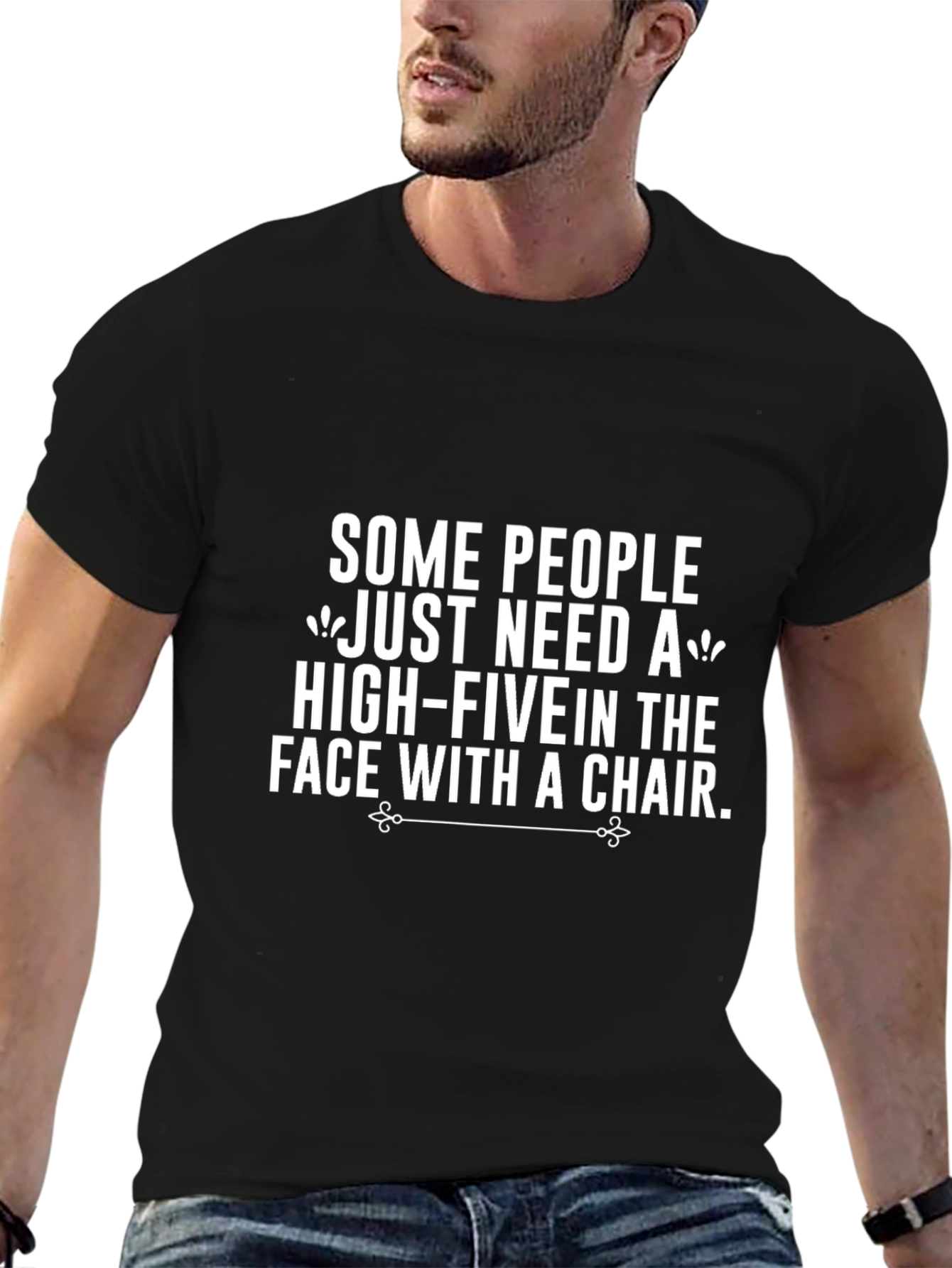 Funny High-Five In The Face With A Chair T-Shirt