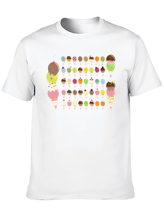 Ice Cream Cone Graphic T-Shirt - Sweet Treat Tee