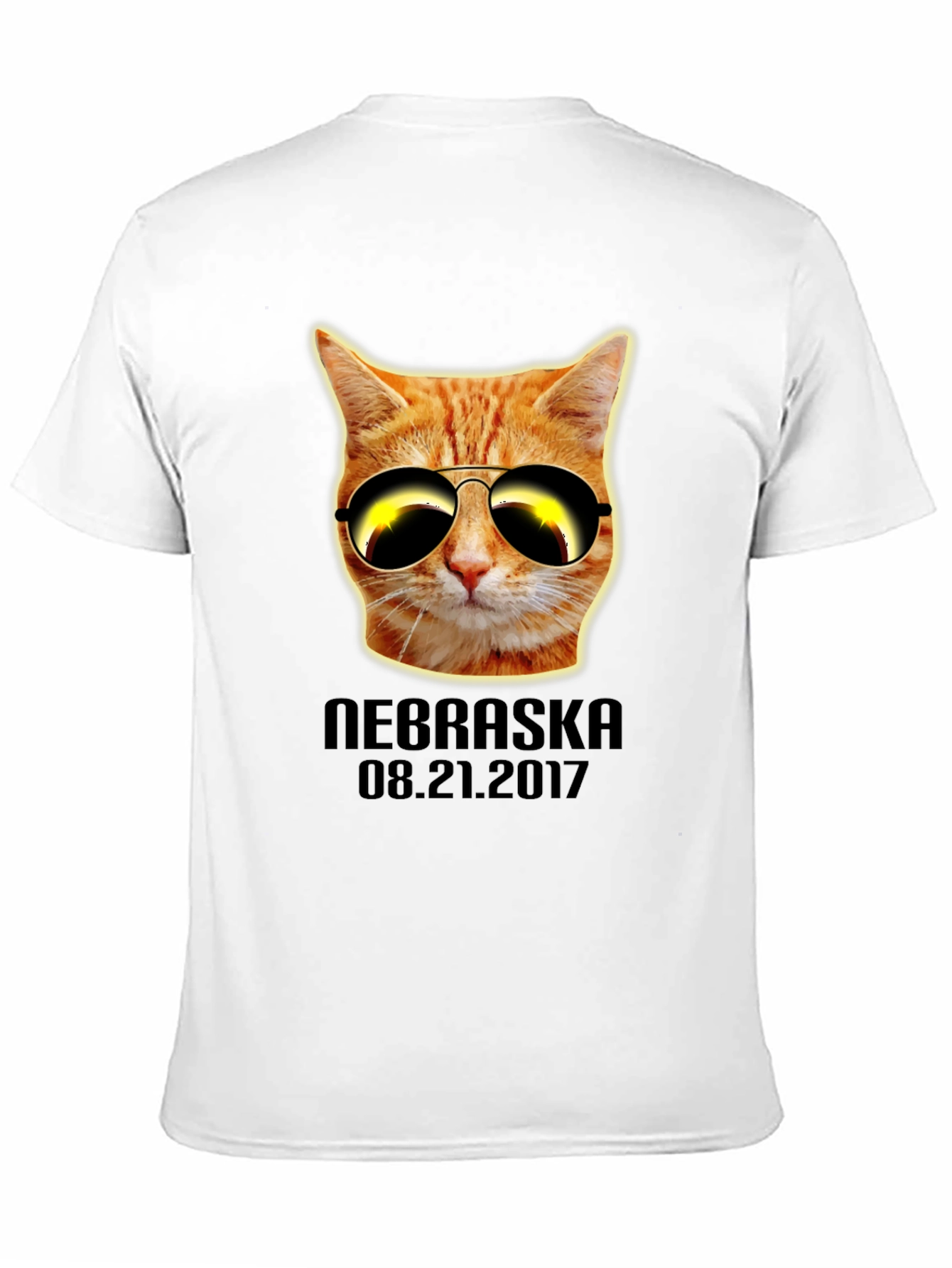 Cool Cat Eclipse T-Shirt - Nebraska 2017