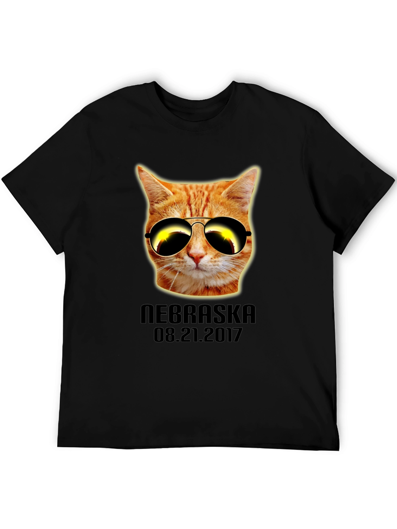 Cool Cat Eclipse T-Shirt - Nebraska 2017