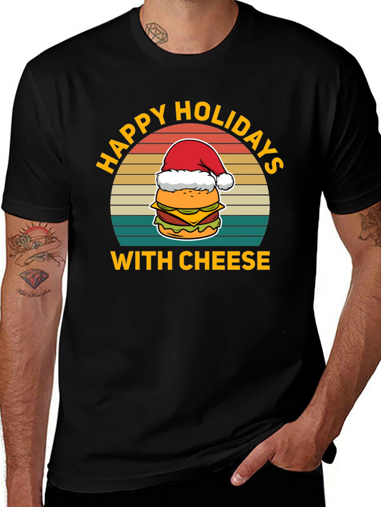 Festive Cheese Burger Graphic Tee