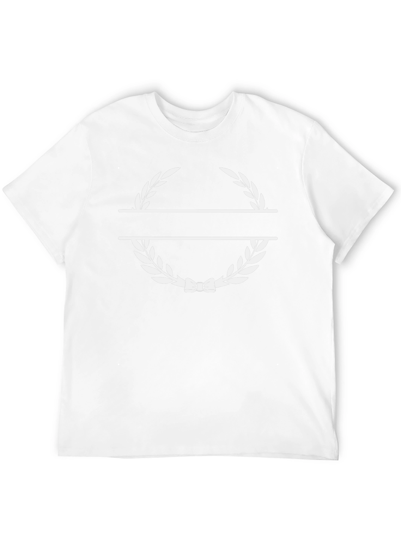 Monogram Laurel Wreath Black T-Shirt